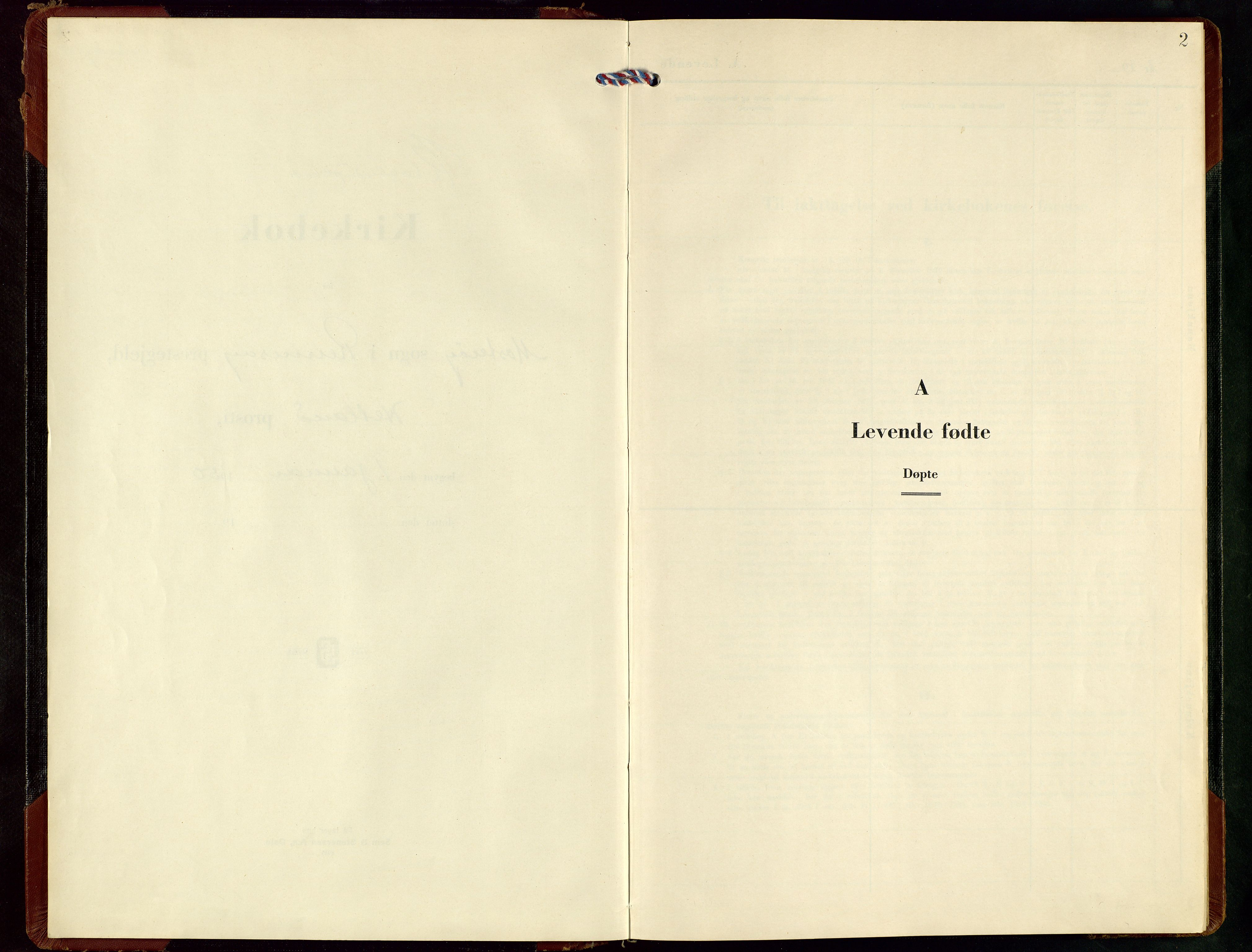 Rennesøy sokneprestkontor, AV/SAST-A -101827/H/Ha/Hab/L0019: Klokkerbok nr. B 18, 1950-1972, s. 2