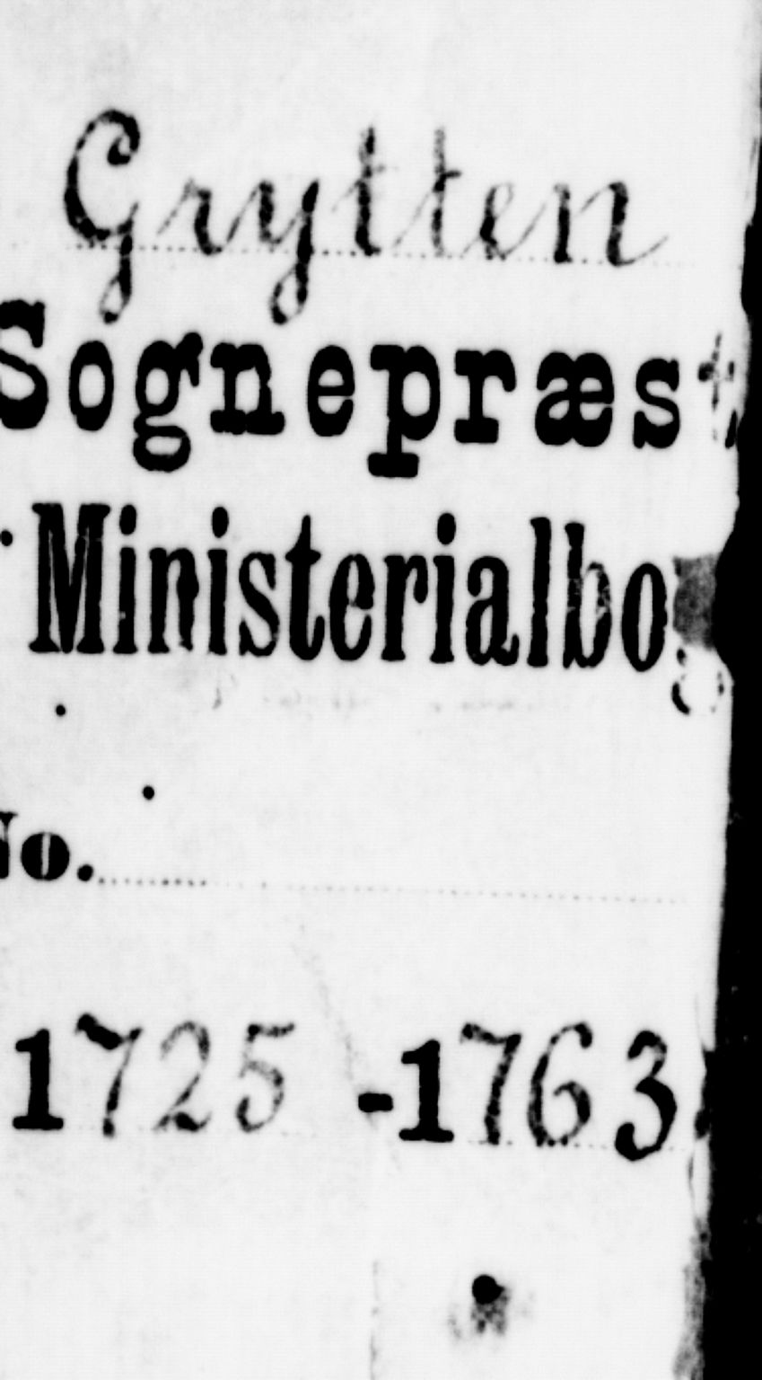 Ministerialprotokoller, klokkerbøker og fødselsregistre - Møre og Romsdal, AV/SAT-A-1454/544/L0568: Ministerialbok nr. 544A01, 1725-1763