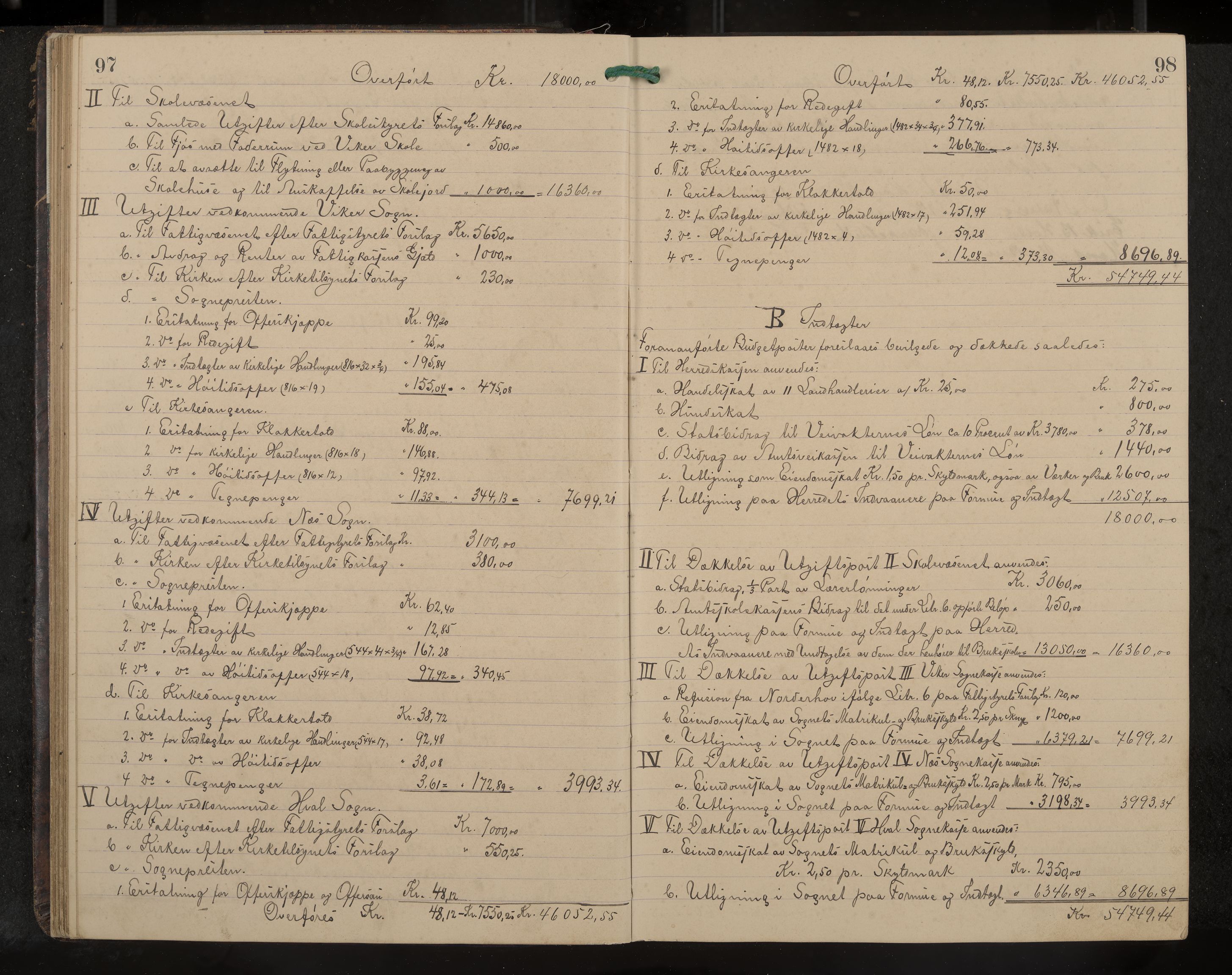 Ådal formannskap og sentraladministrasjon, IKAK/0614021/A/Aa/L0003: Møtebok, 1907-1914, s. 97-98