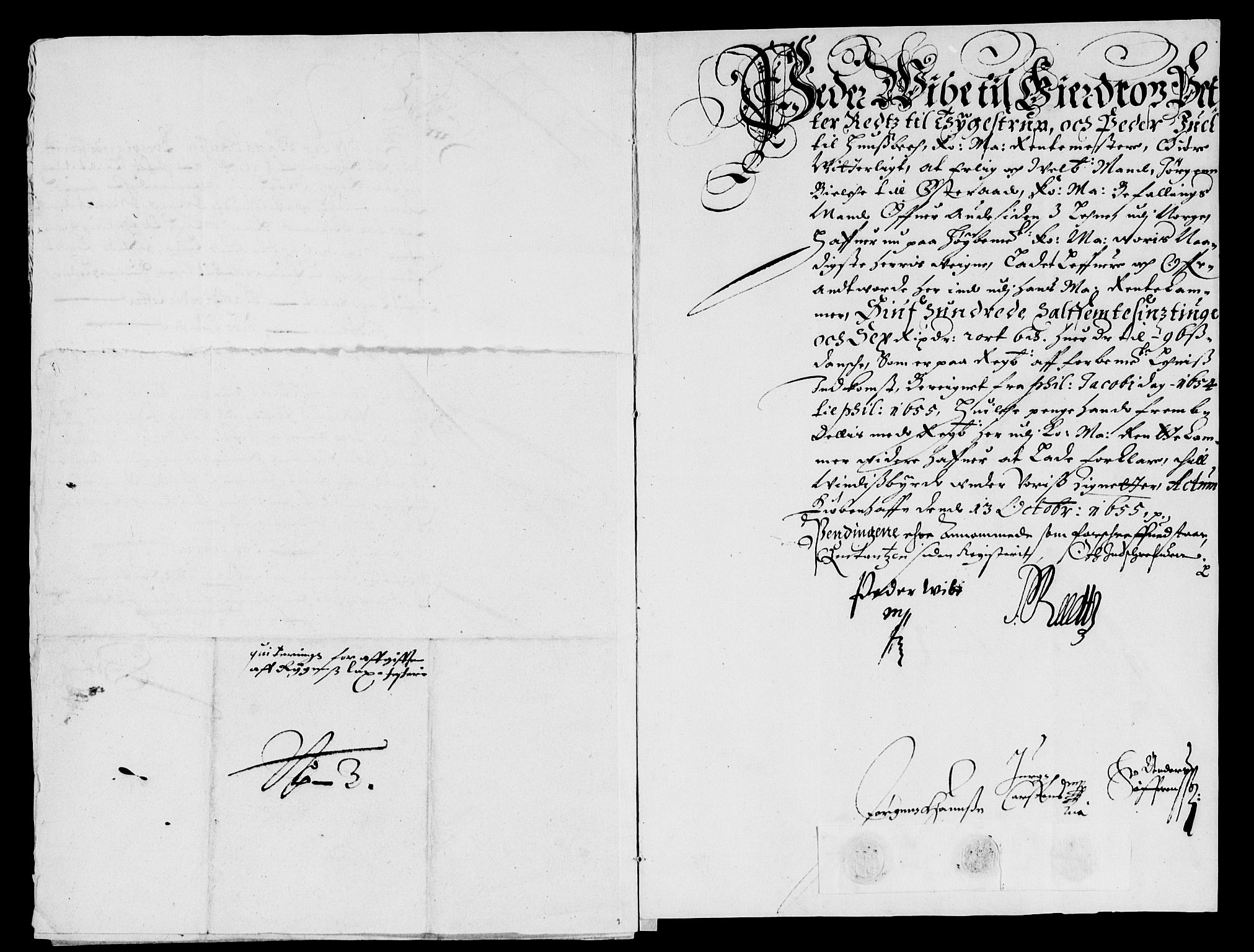 Rentekammeret inntil 1814, Reviderte regnskaper, Lensregnskaper, AV/RA-EA-5023/R/Rb/Rbq/L0042: Nedenes len. Mandals len. Råbyggelag., 1652-1655