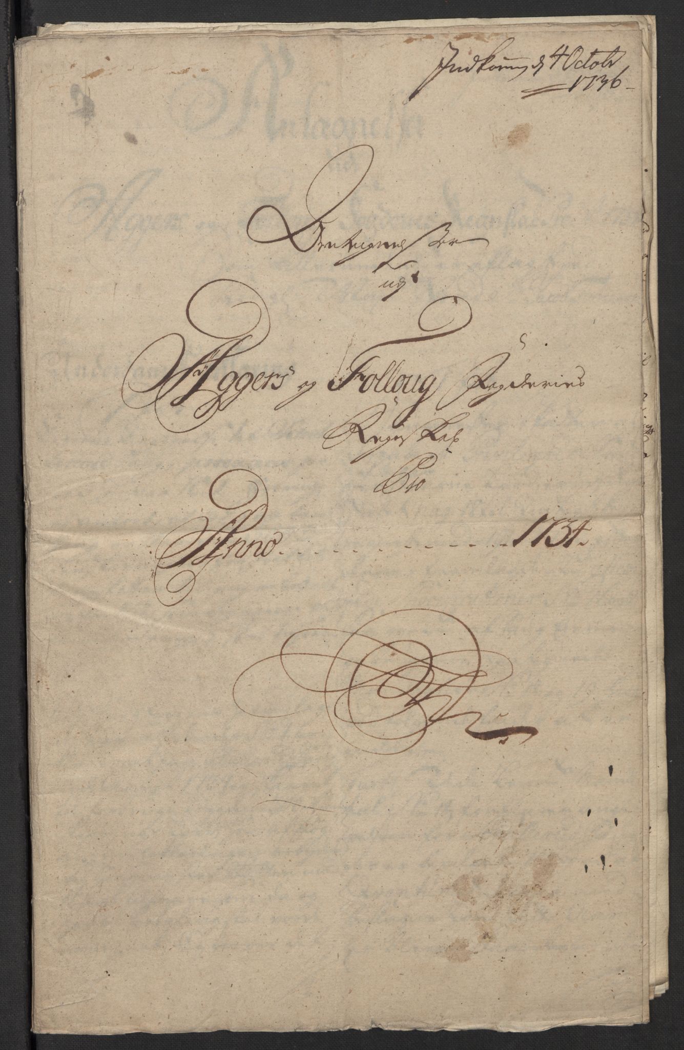 Rentekammeret inntil 1814, Reviderte regnskaper, Fogderegnskap, AV/RA-EA-4092/R10/L0473: Fogderegnskap Aker og Follo, 1734, s. 250