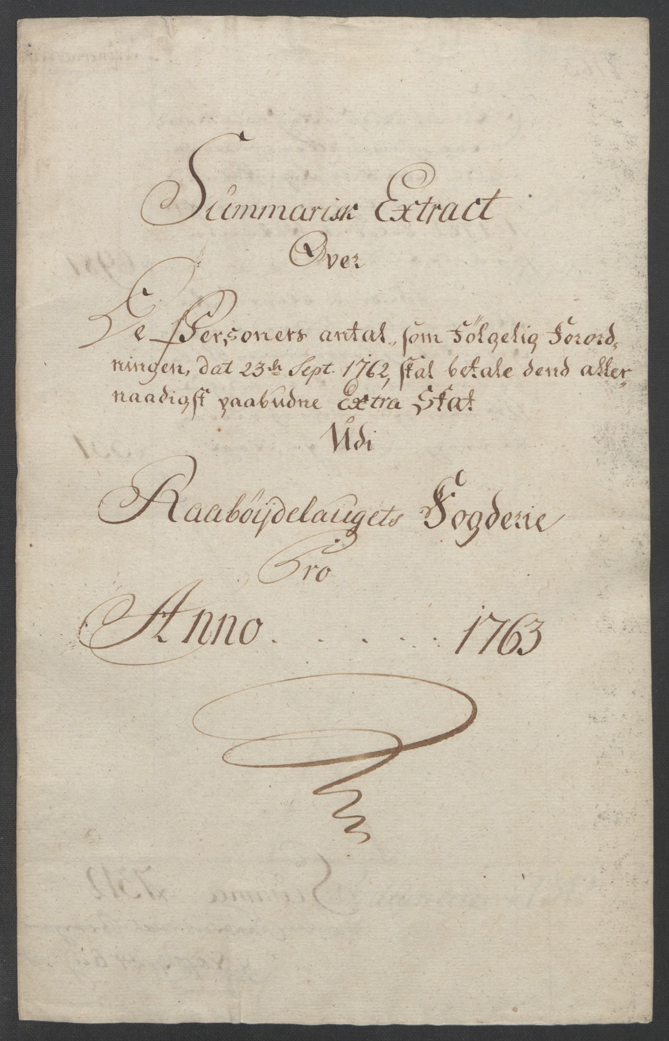 Rentekammeret inntil 1814, Reviderte regnskaper, Fogderegnskap, RA/EA-4092/R40/L2517: Ekstraskatten Råbyggelag, 1762-1763, s. 290