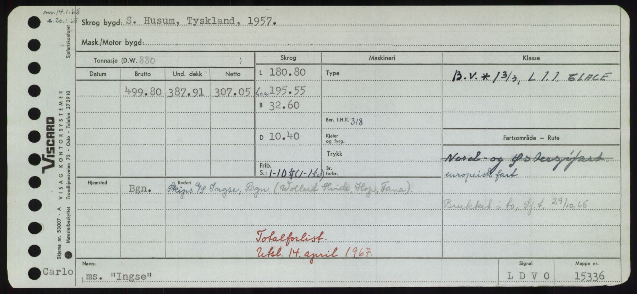 Sjøfartsdirektoratet med forløpere, Skipsmålingen, AV/RA-S-1627/H/Hd/L0018: Fartøy, I, s. 193