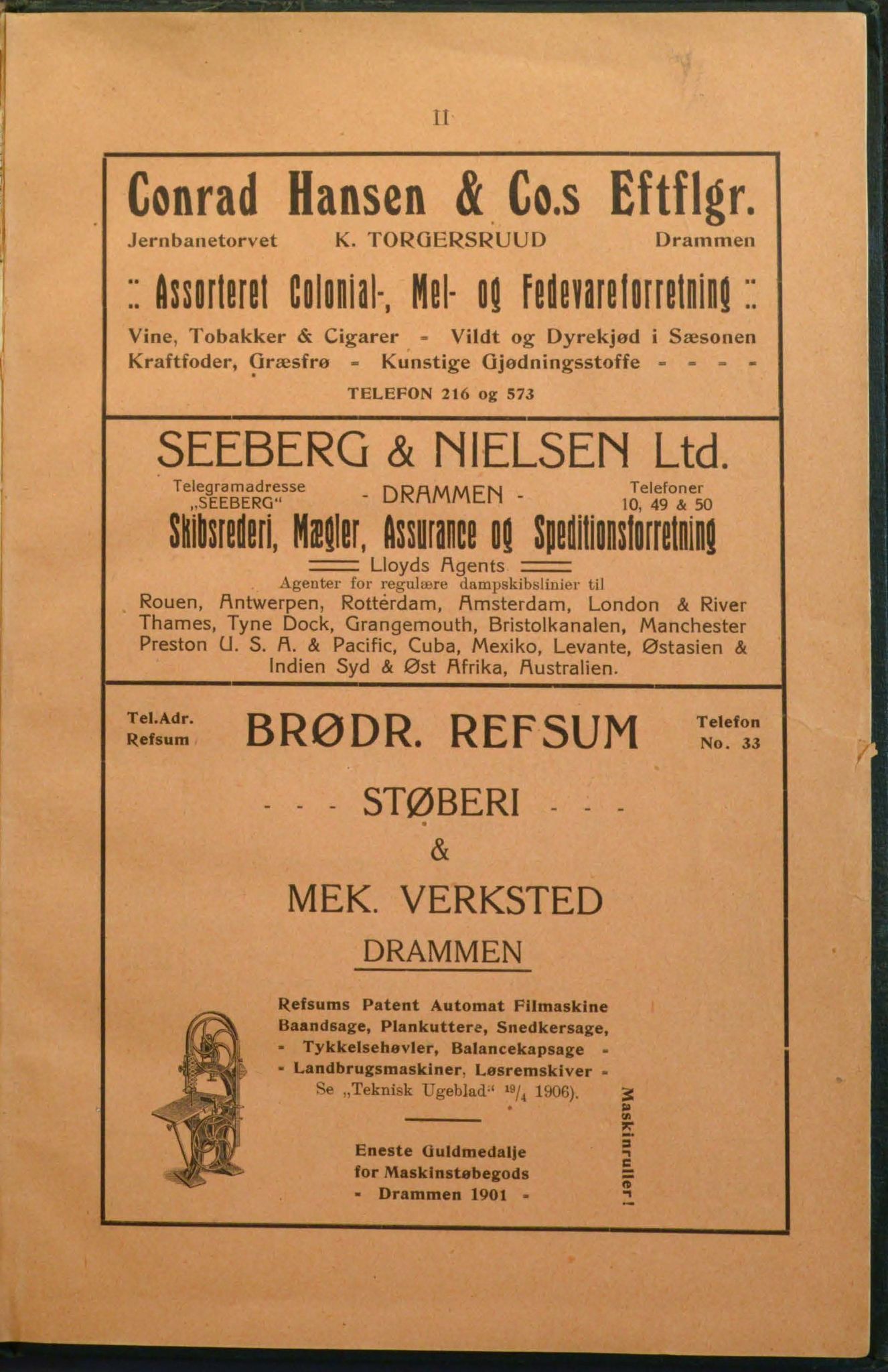 Drammen adressebok, DRMK/-, 1916-1917