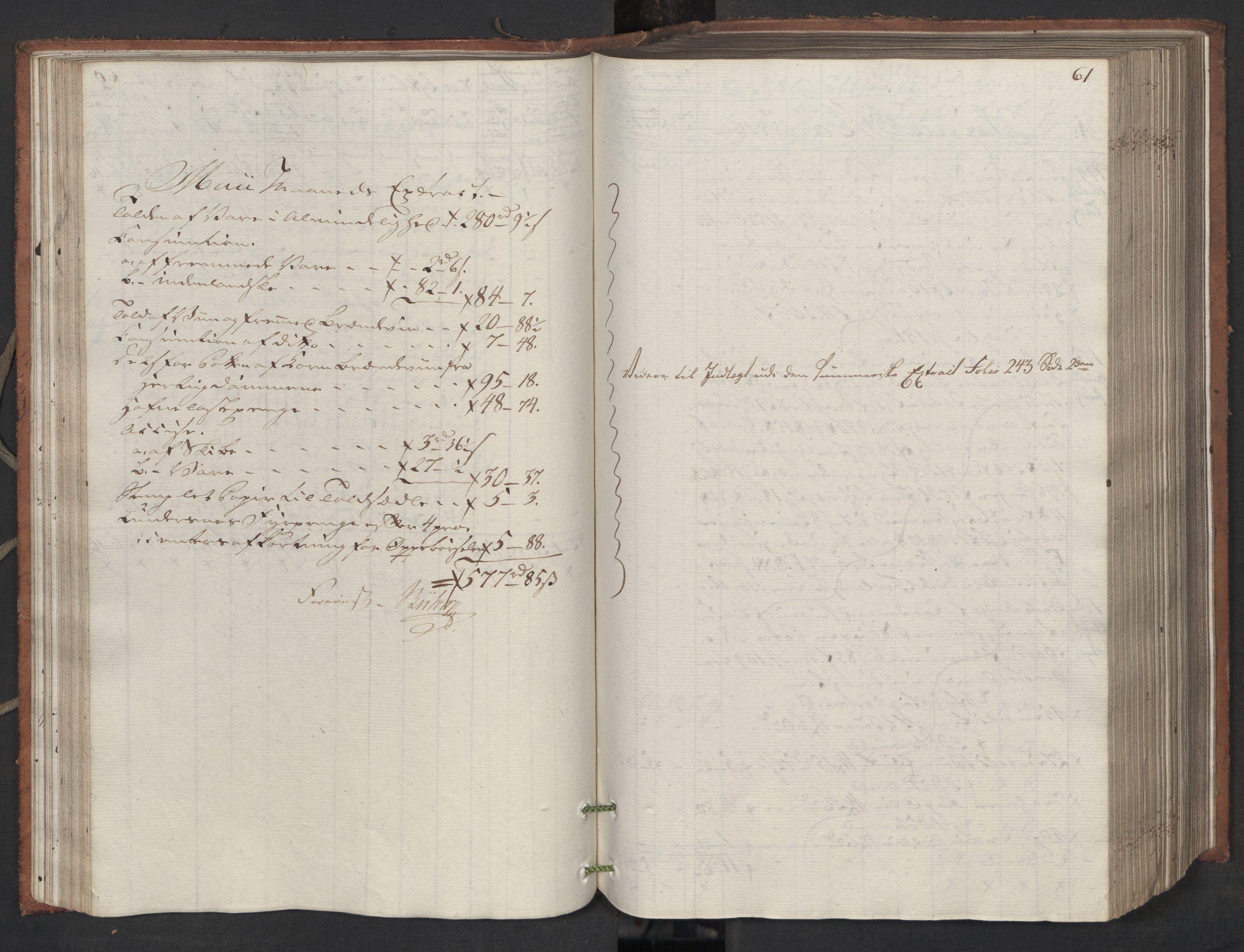 Generaltollkammeret, tollregnskaper, AV/RA-EA-5490/R16/L0119/0001: Tollregnskaper Kristiansand / Inngående tollbok, 1794, s. 60b-61a