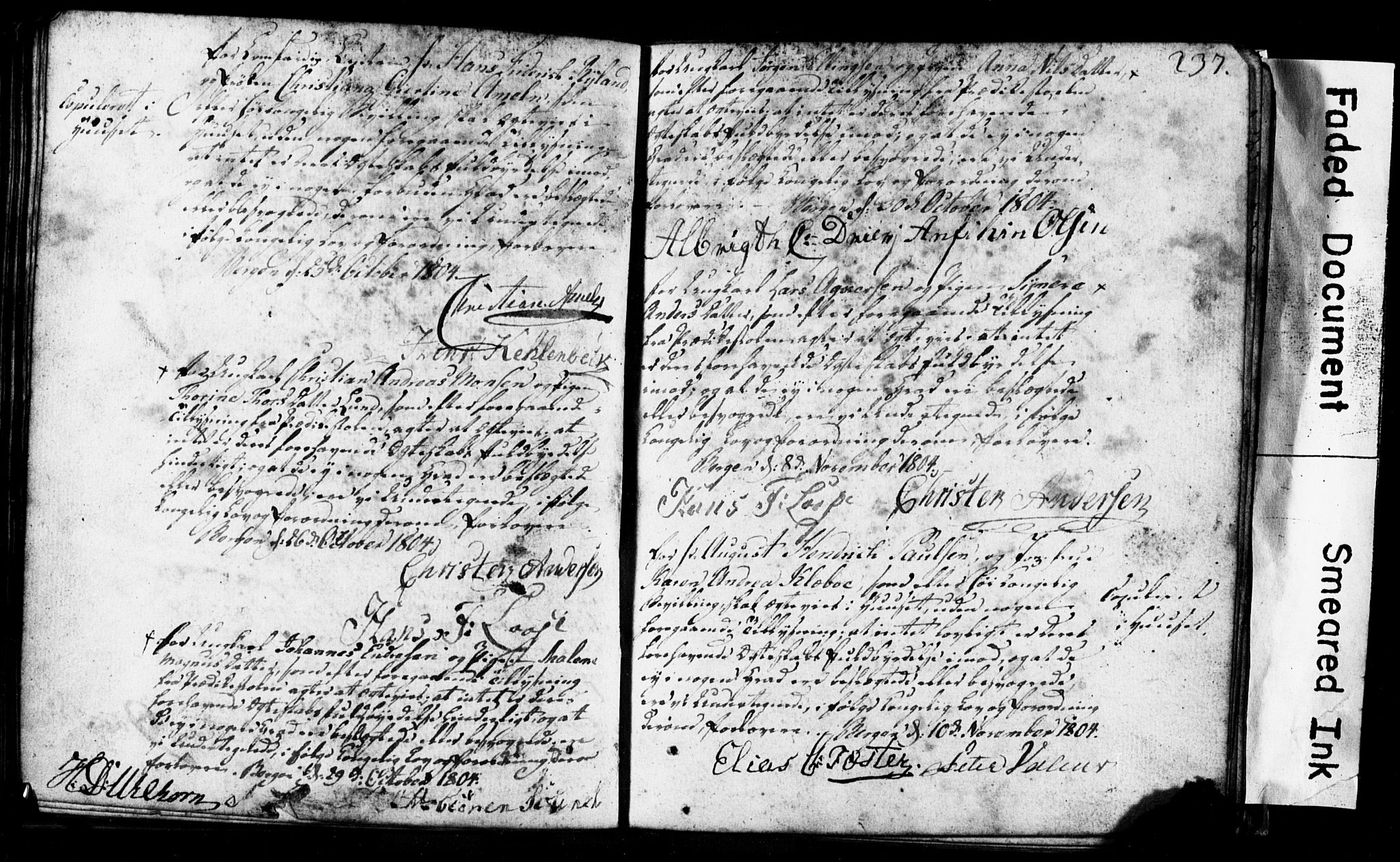 Korskirken sokneprestembete, SAB/A-76101: Forlovererklæringer nr. II.5.1, 1776-1816, s. 237