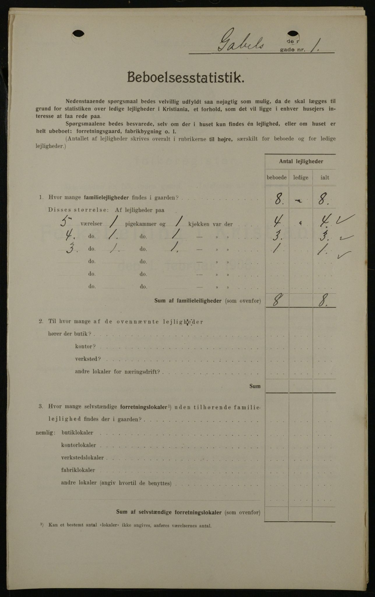 OBA, Kommunal folketelling 1.2.1908 for Kristiania kjøpstad, 1908, s. 25729