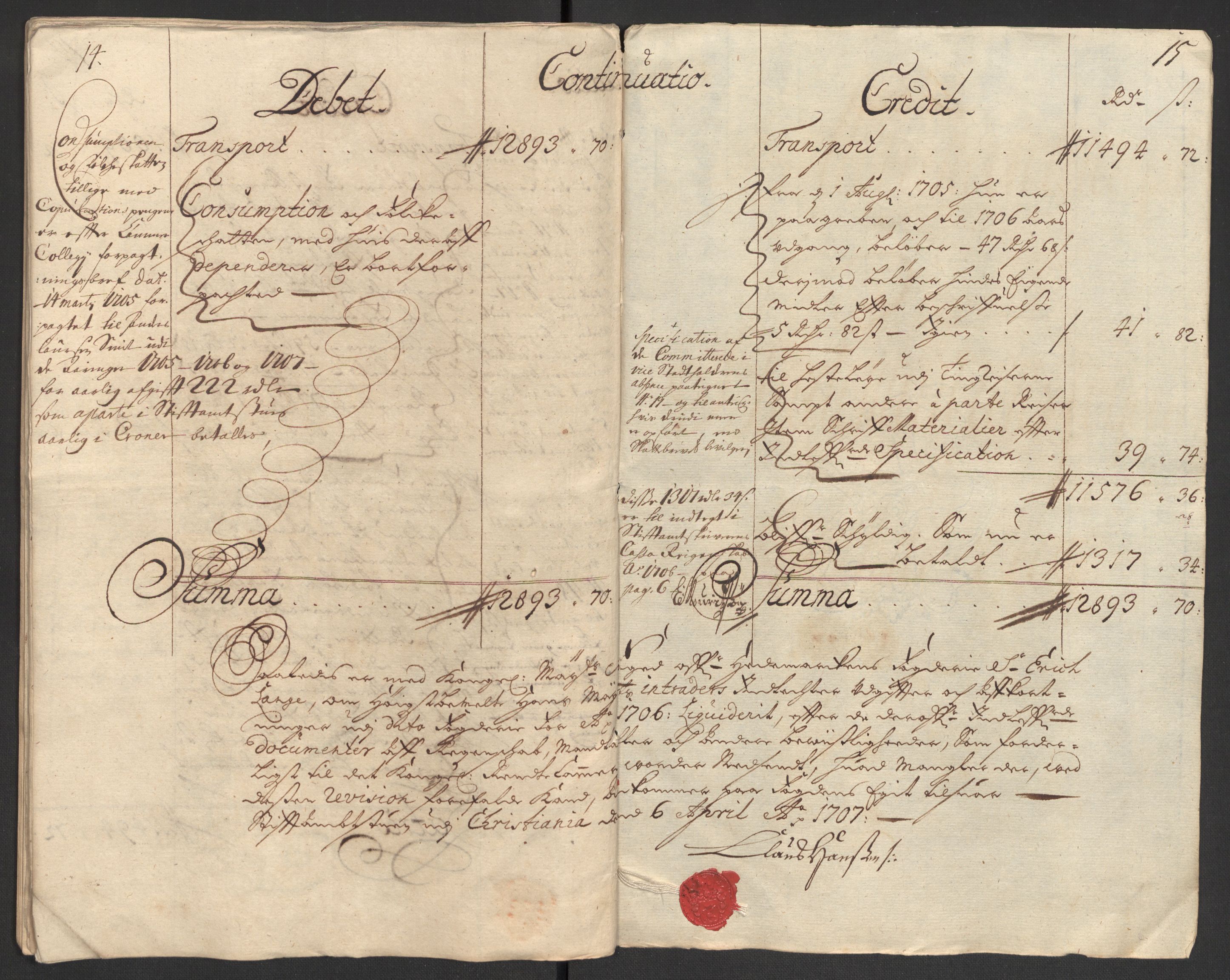 Rentekammeret inntil 1814, Reviderte regnskaper, Fogderegnskap, RA/EA-4092/R16/L1043: Fogderegnskap Hedmark, 1706-1707, s. 28