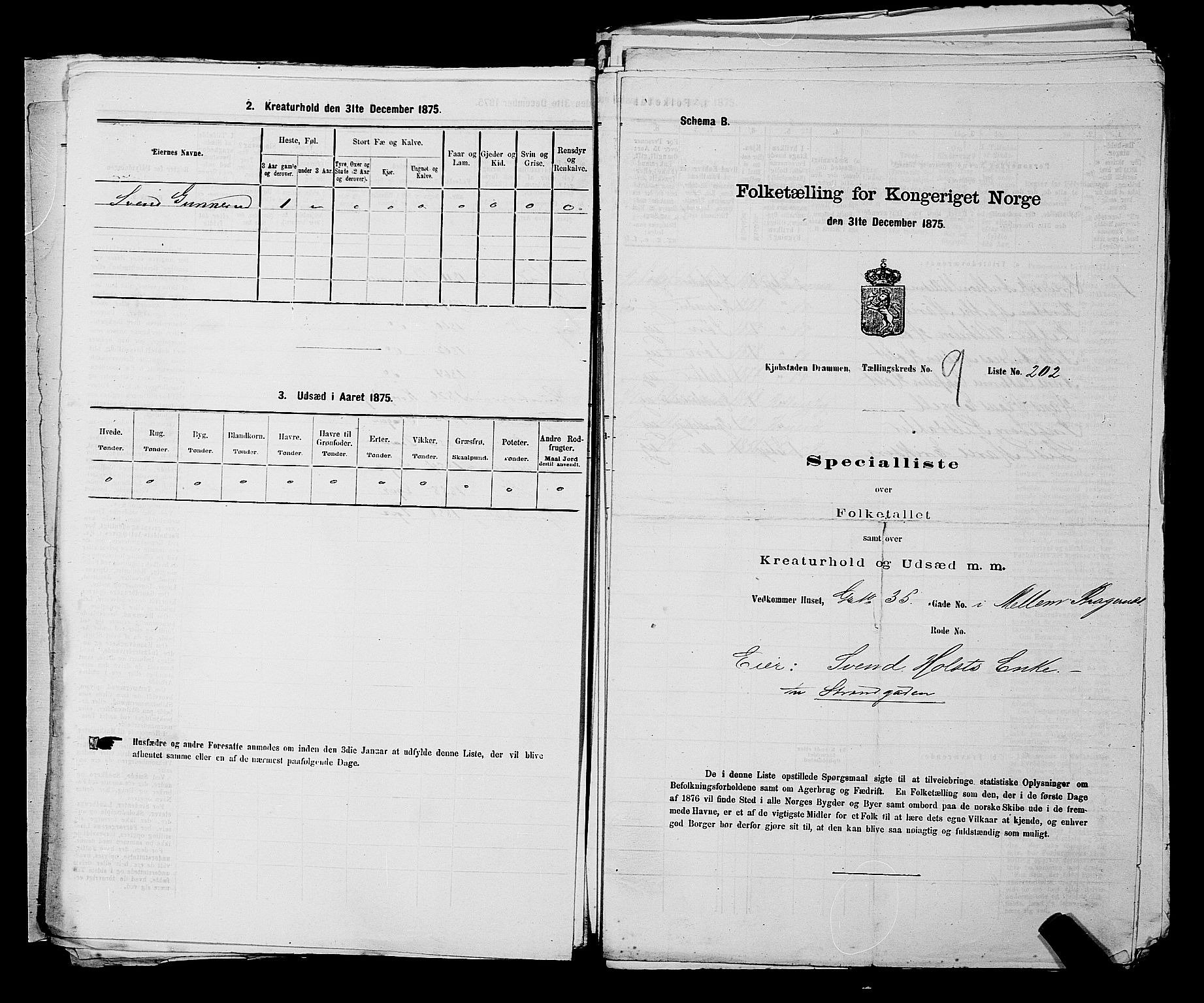 SAKO, Folketelling 1875 for 0602 Drammen kjøpstad, 1875, s. 812