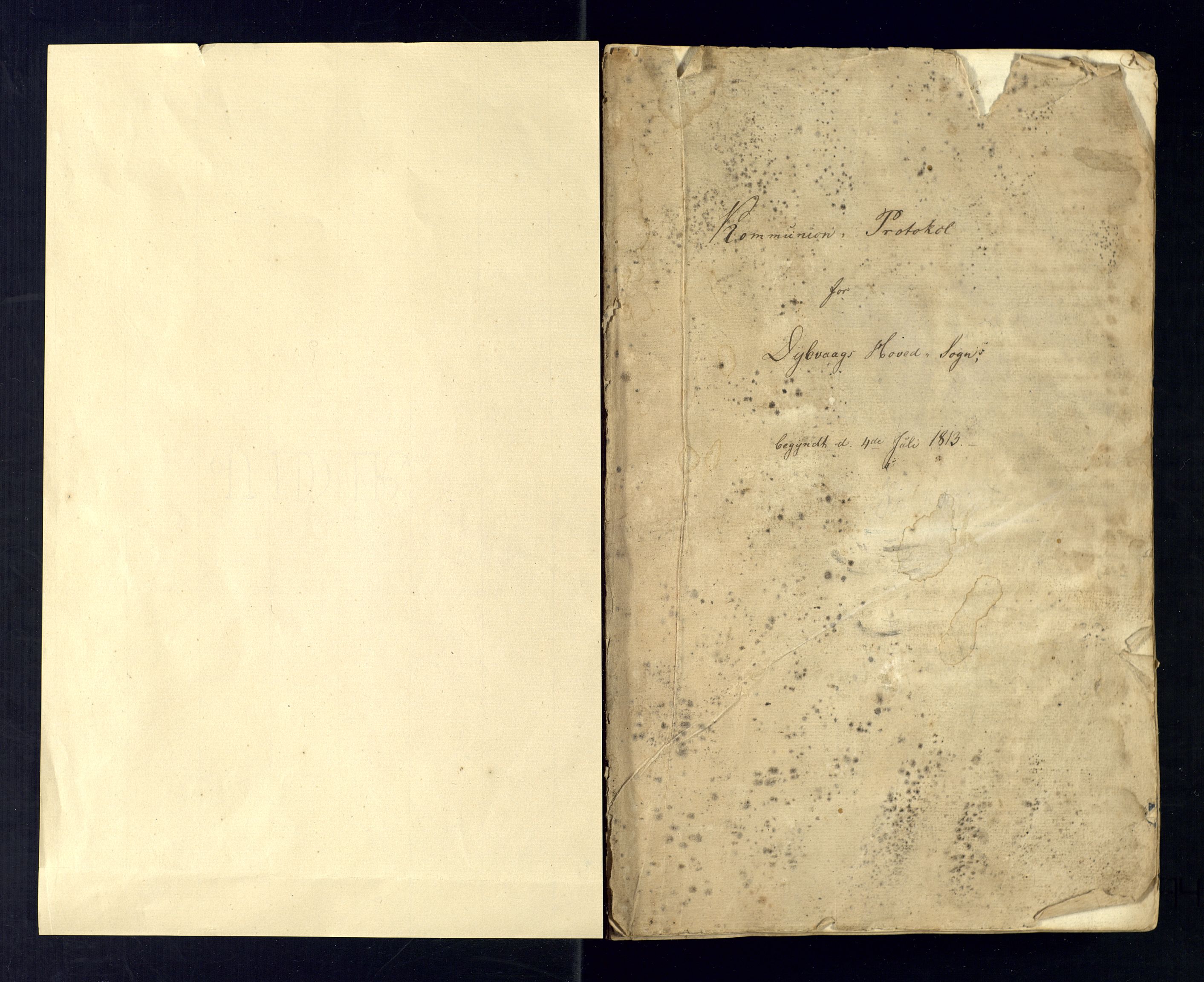 Dypvåg sokneprestkontor, AV/SAK-1111-0007/F/Fc/Fca/L0001: Kommunikantprotokoll nr. C-1, 1813-1830