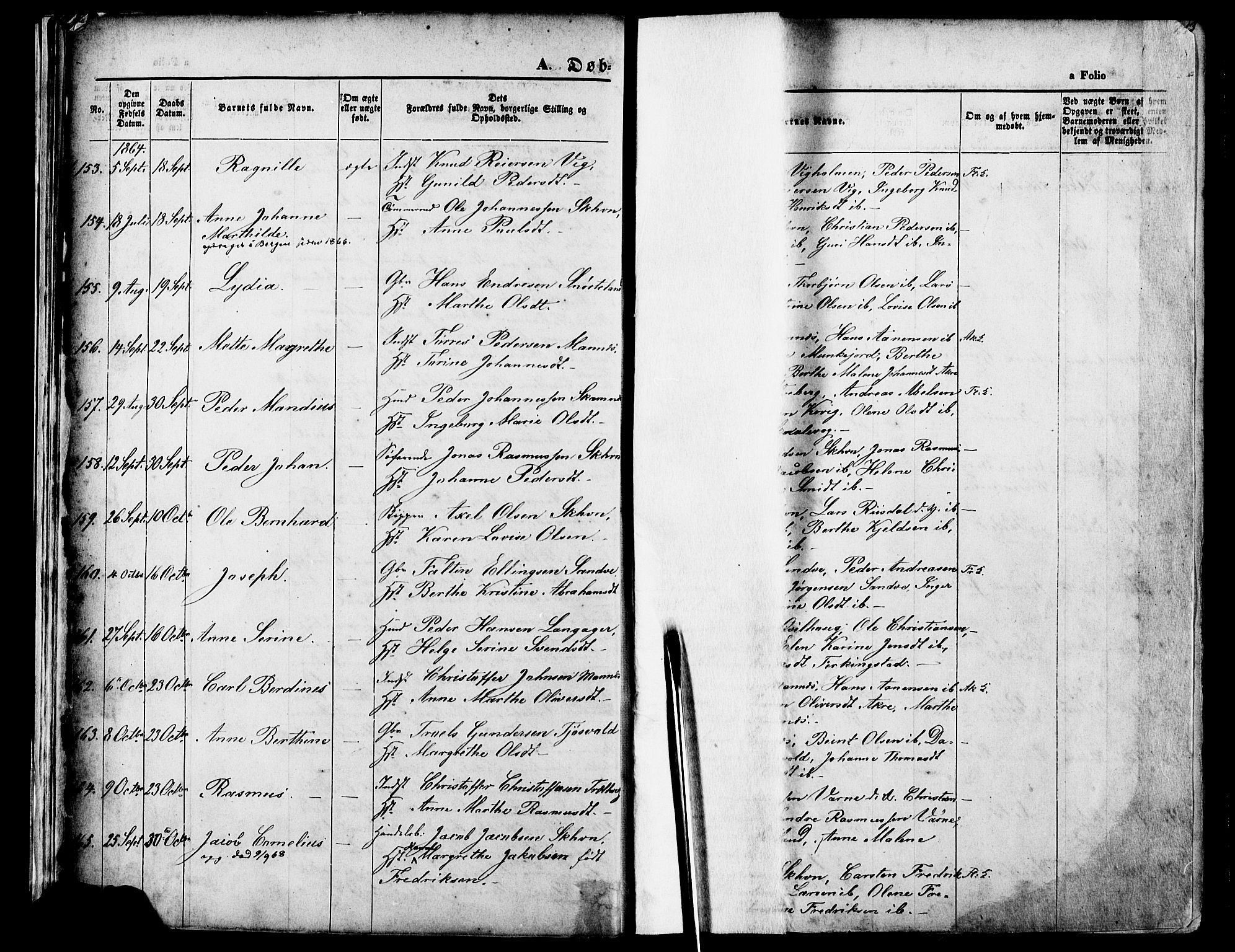 Skudenes sokneprestkontor, AV/SAST-A -101849/H/Ha/Haa/L0006: Ministerialbok nr. A 4, 1864-1881, s. 12