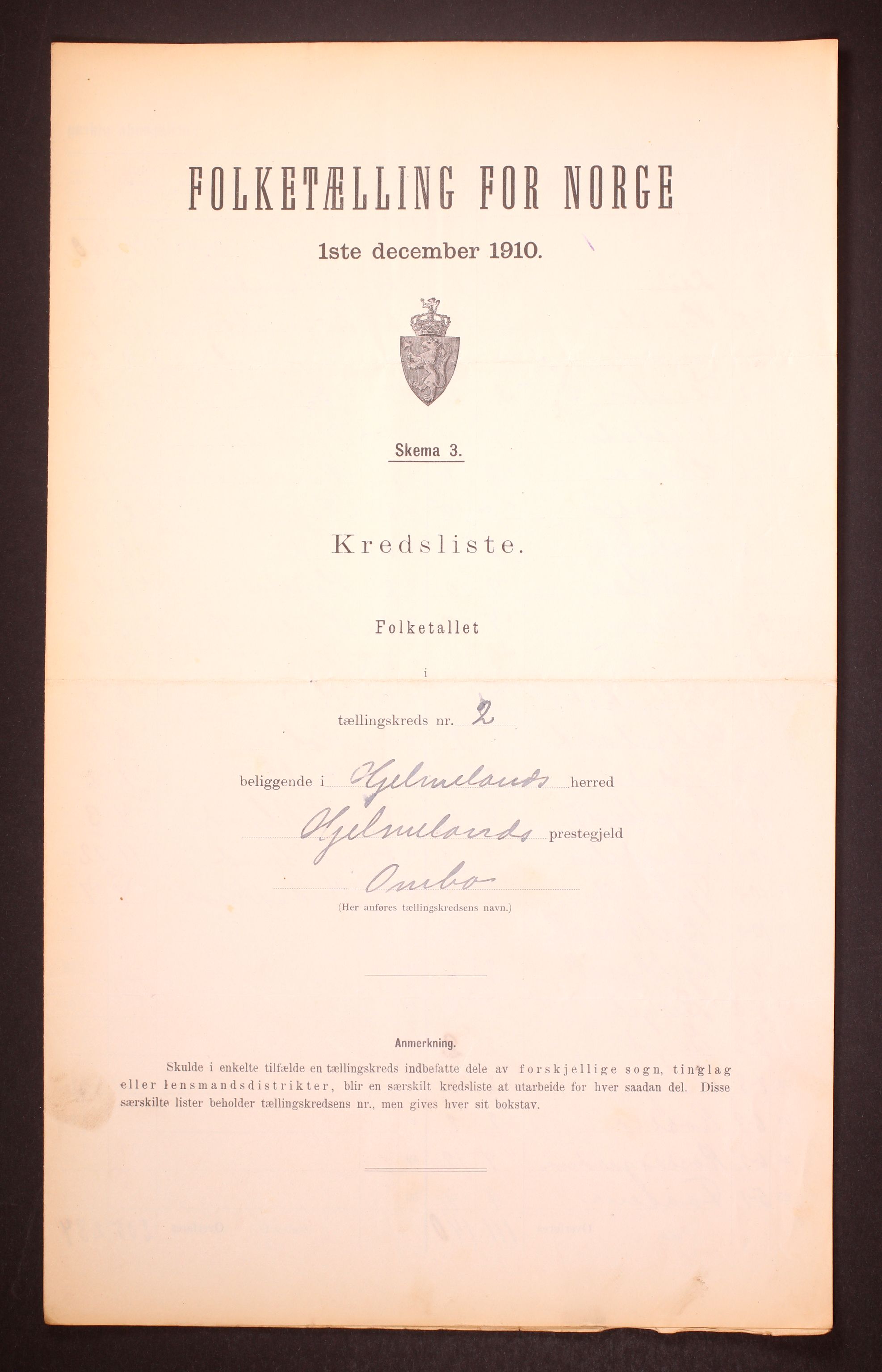 RA, Folketelling 1910 for 1133 Hjelmeland herred, 1910, s. 7