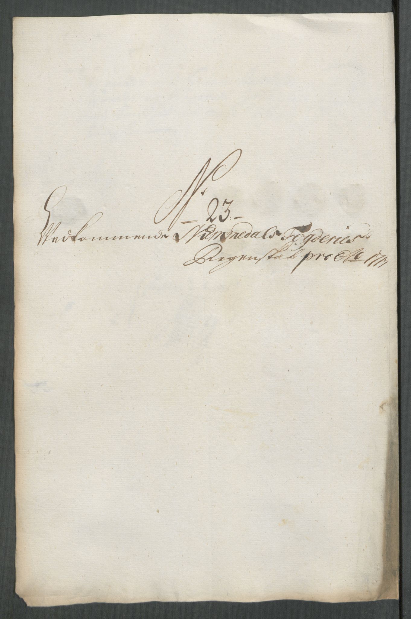 Rentekammeret inntil 1814, Reviderte regnskaper, Fogderegnskap, AV/RA-EA-4092/R64/L4438: Fogderegnskap Namdal, 1717, s. 181