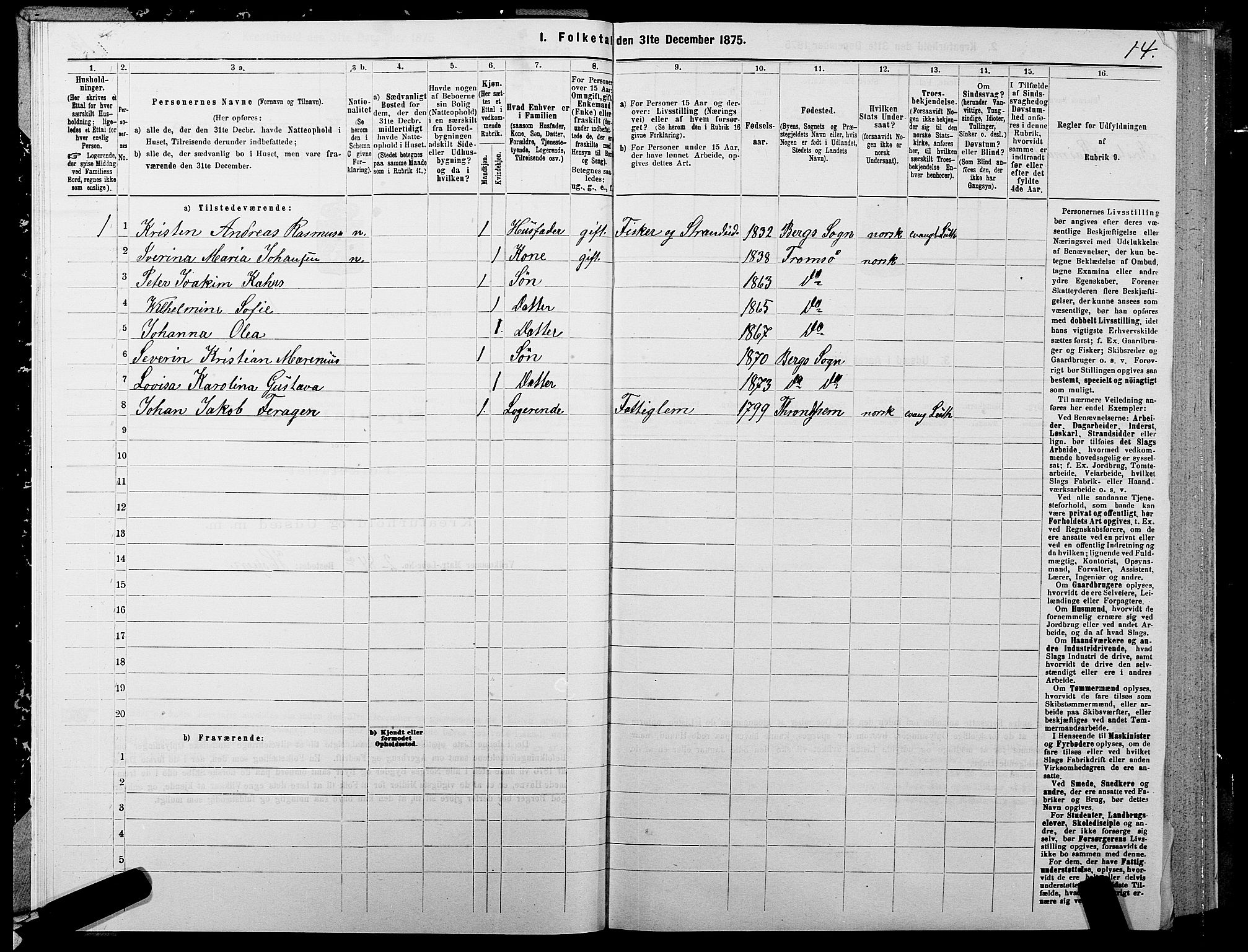 SATØ, Folketelling 1875 for 1929P Berg prestegjeld, 1875, s. 1014