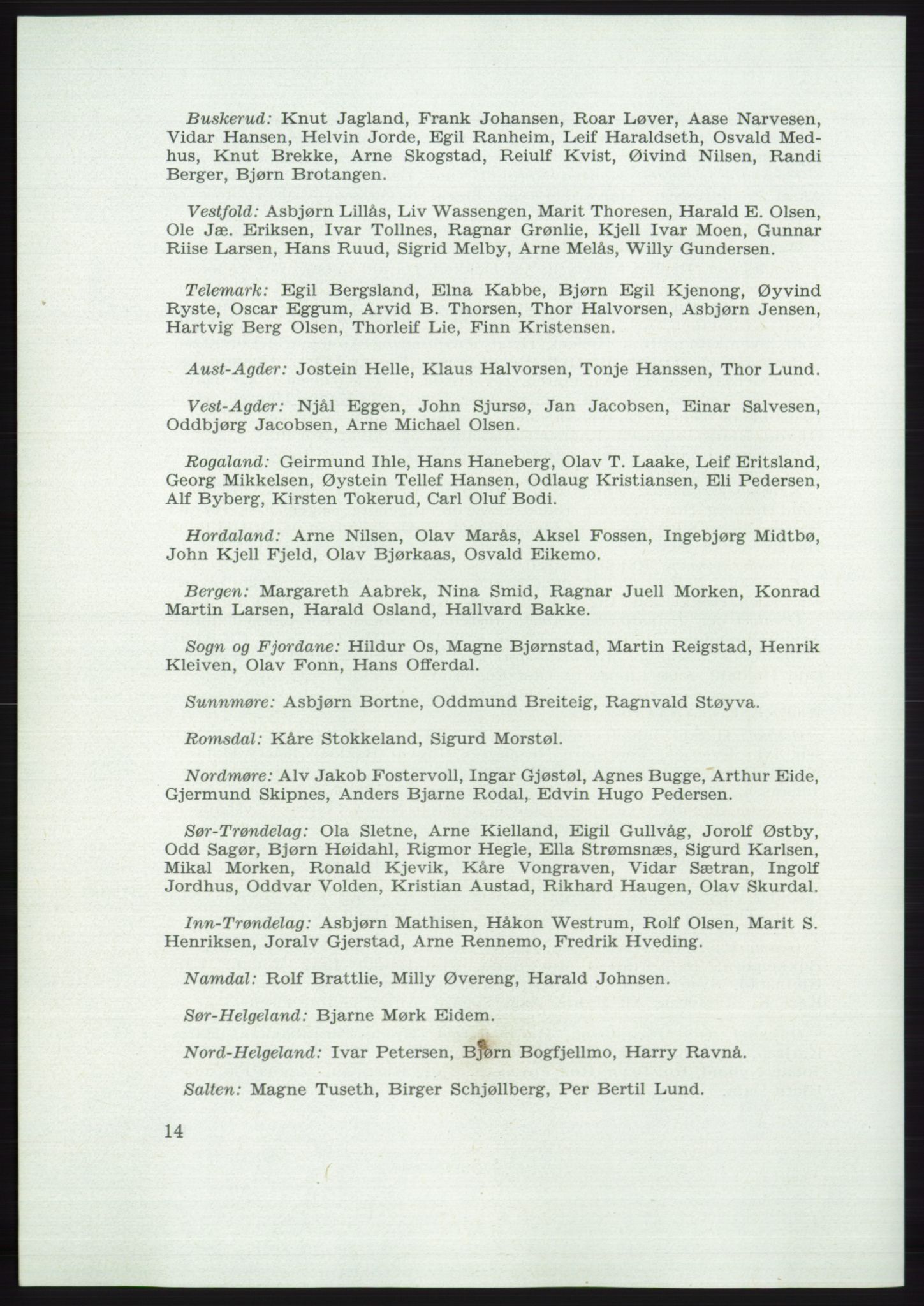 Det norske Arbeiderparti - publikasjoner, AAB/-/-/-: Protokoll over forhandlingene på det 42. ordinære landsmøte 11.-14. mai 1969 i Oslo, 1969, s. 14