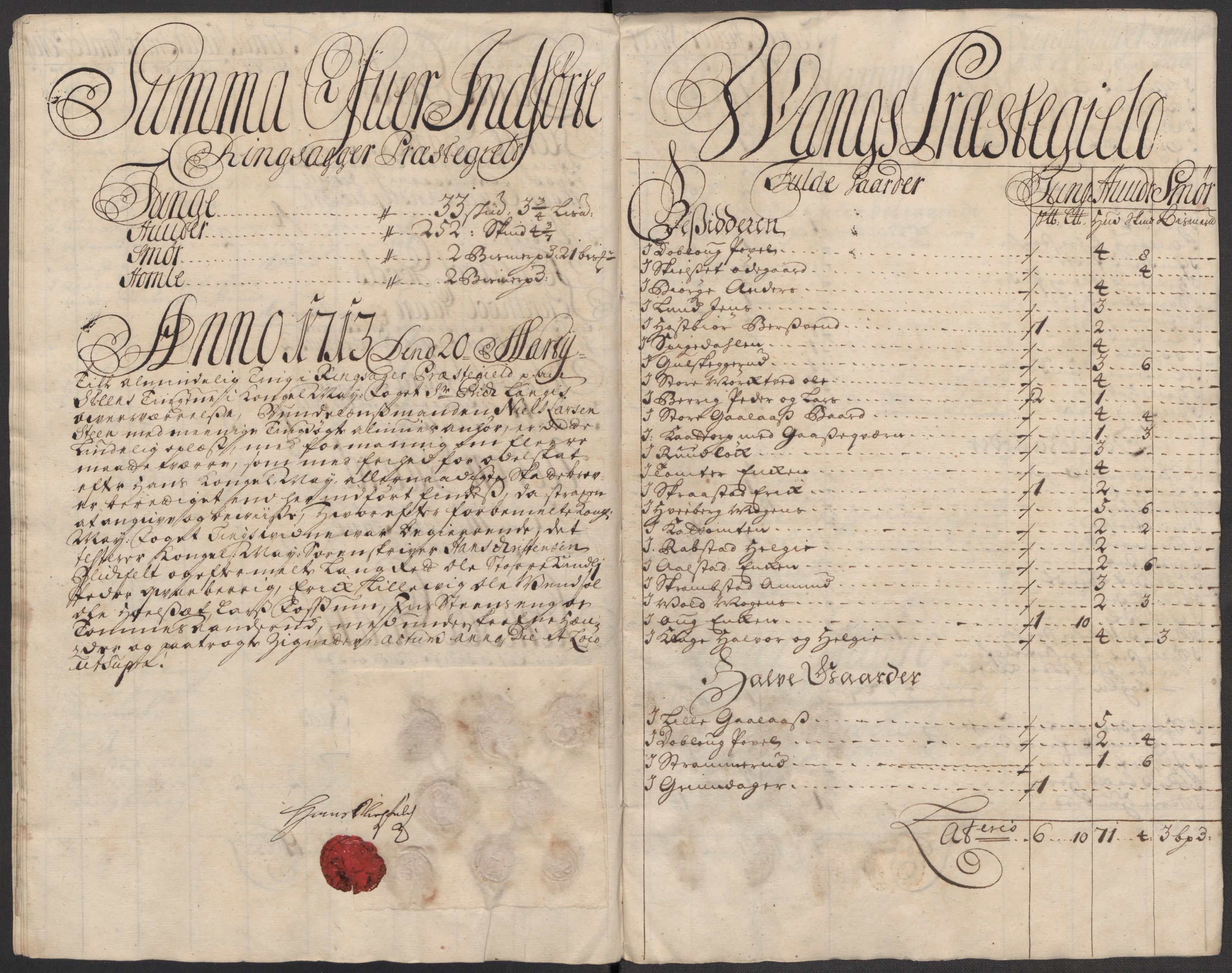 Rentekammeret inntil 1814, Reviderte regnskaper, Fogderegnskap, RA/EA-4092/R16/L1050: Fogderegnskap Hedmark, 1713, s. 439