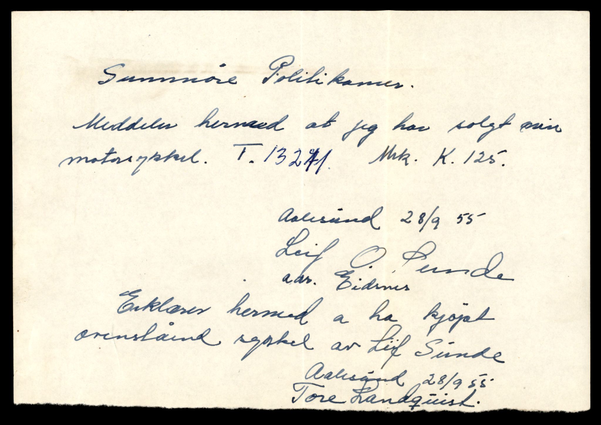 Møre og Romsdal vegkontor - Ålesund trafikkstasjon, AV/SAT-A-4099/F/Fe/L0038: Registreringskort for kjøretøy T 13180 - T 13360, 1927-1998, s. 509