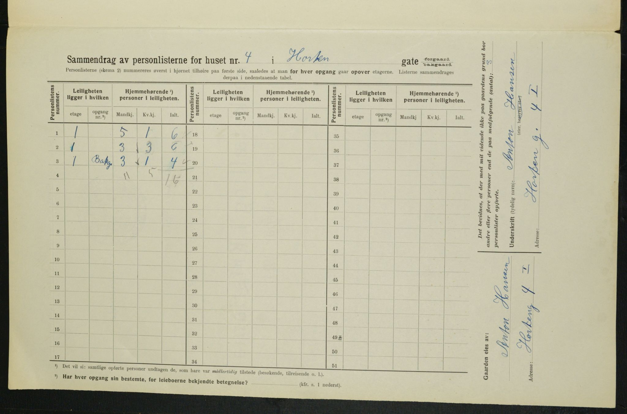 OBA, Kommunal folketelling 1.2.1914 for Kristiania, 1914, s. 41468