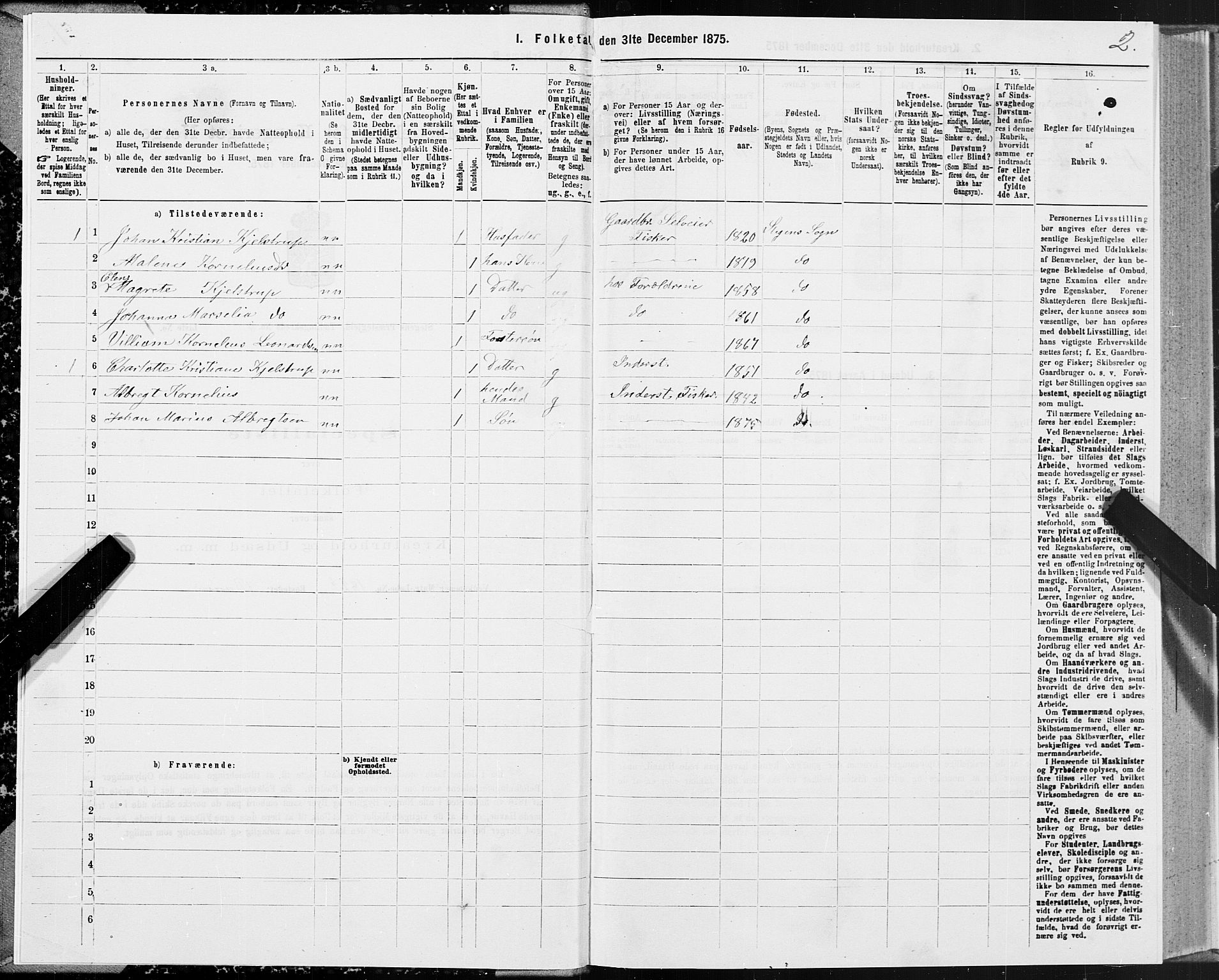 SAT, Folketelling 1875 for 1848P Steigen prestegjeld, 1875, s. 3002