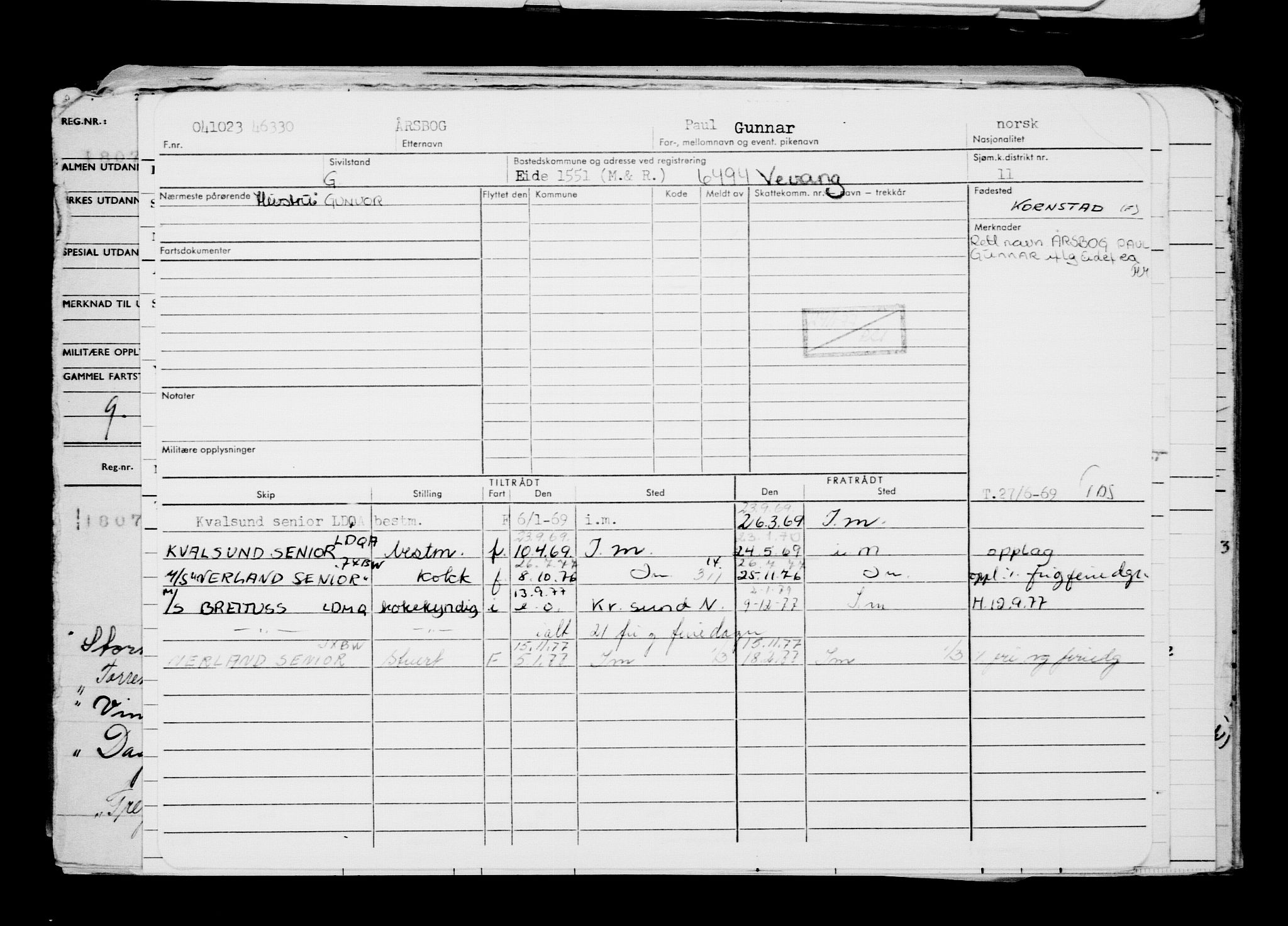 Direktoratet for sjømenn, AV/RA-S-3545/G/Gb/L0223: Hovedkort, 1923, s. 612