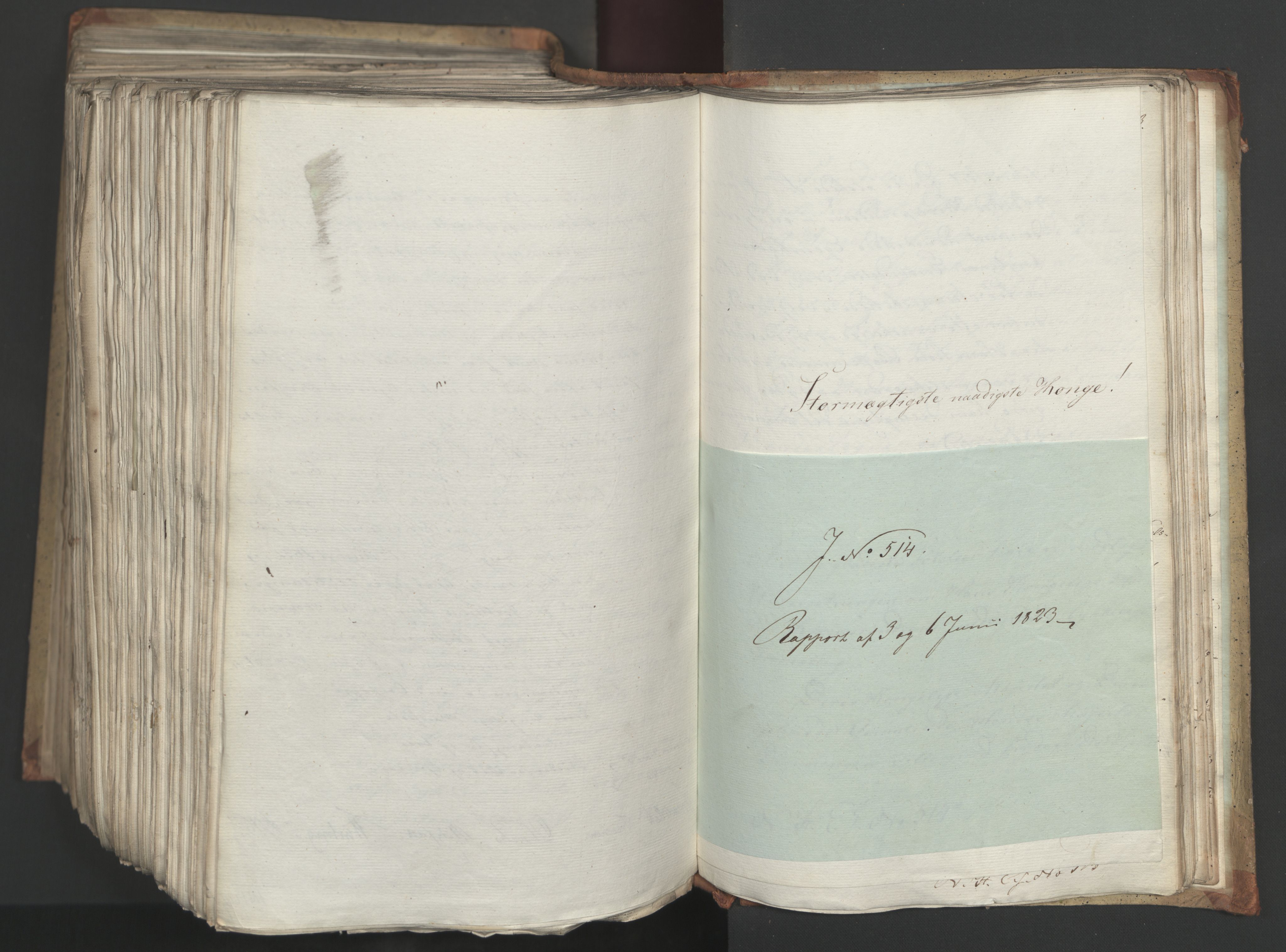 Statsrådsavdelingen i Stockholm, AV/RA-S-1003/D/Da/L0034: Regjeringsinnstillinger nr. 275-540, 1823, s. 643