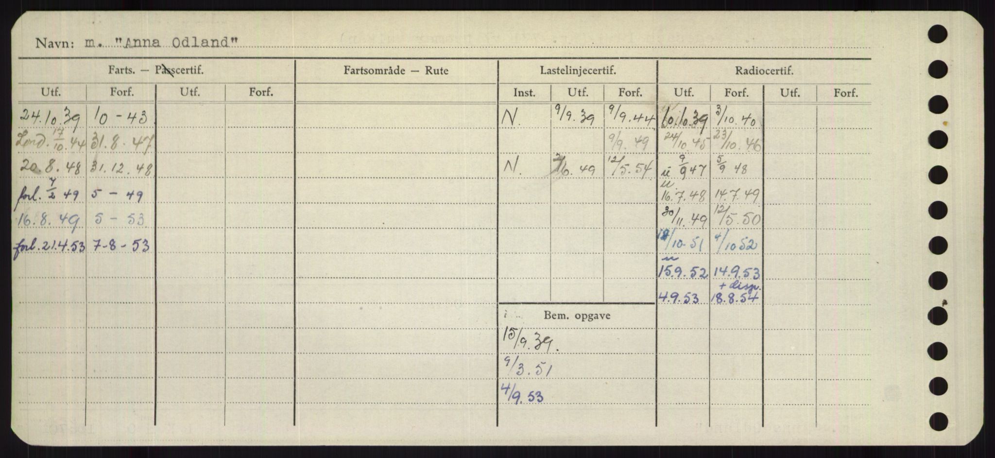 Sjøfartsdirektoratet med forløpere, Skipsmålingen, RA/S-1627/H/Hb/L0001: Fartøy, A-D, s. 48