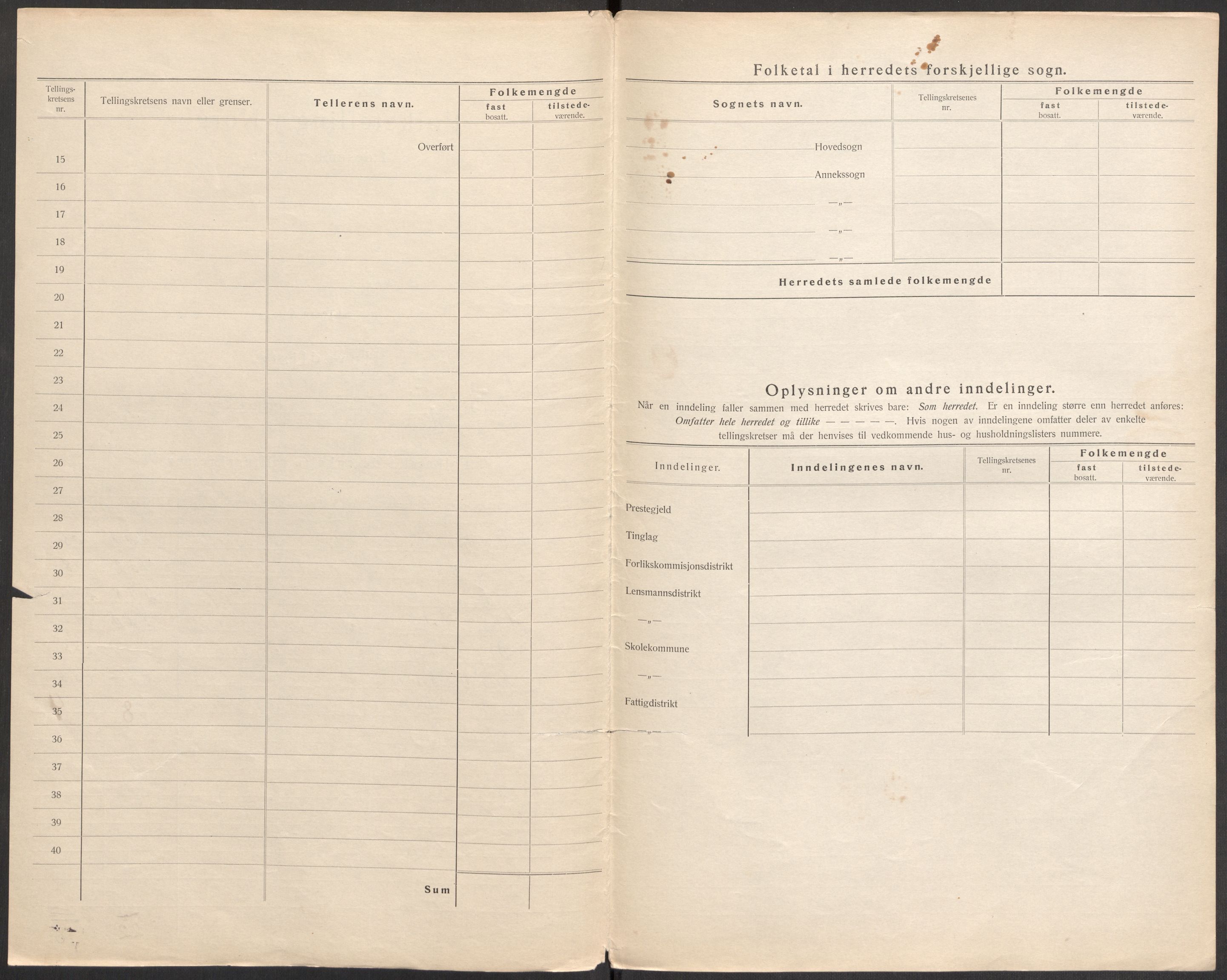 SAST, Folketelling 1920 for 1143 Mosterøy herred, 1920, s. 30