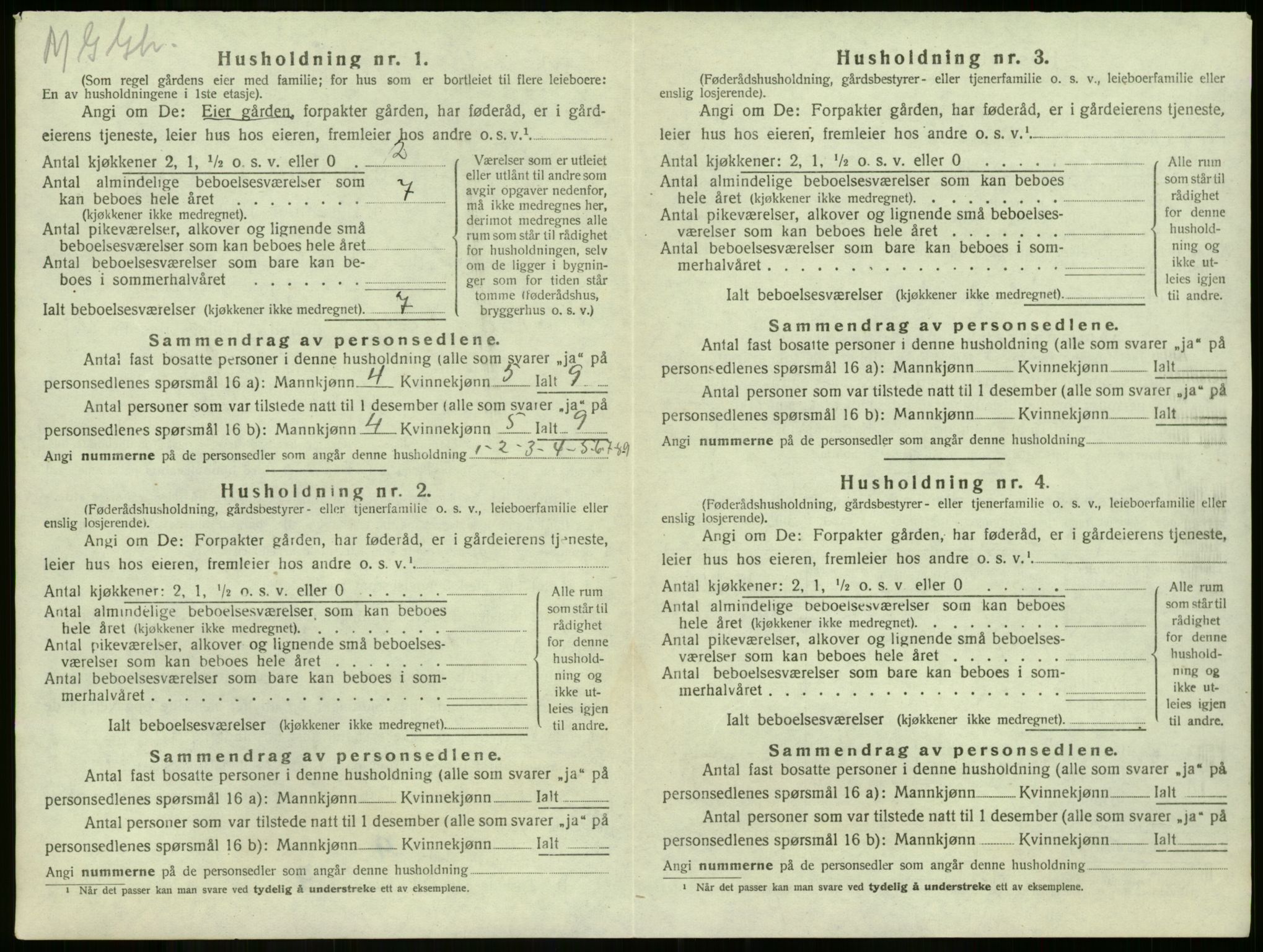 SAKO, Folketelling 1920 for 0716 Våle herred, 1920, s. 1023