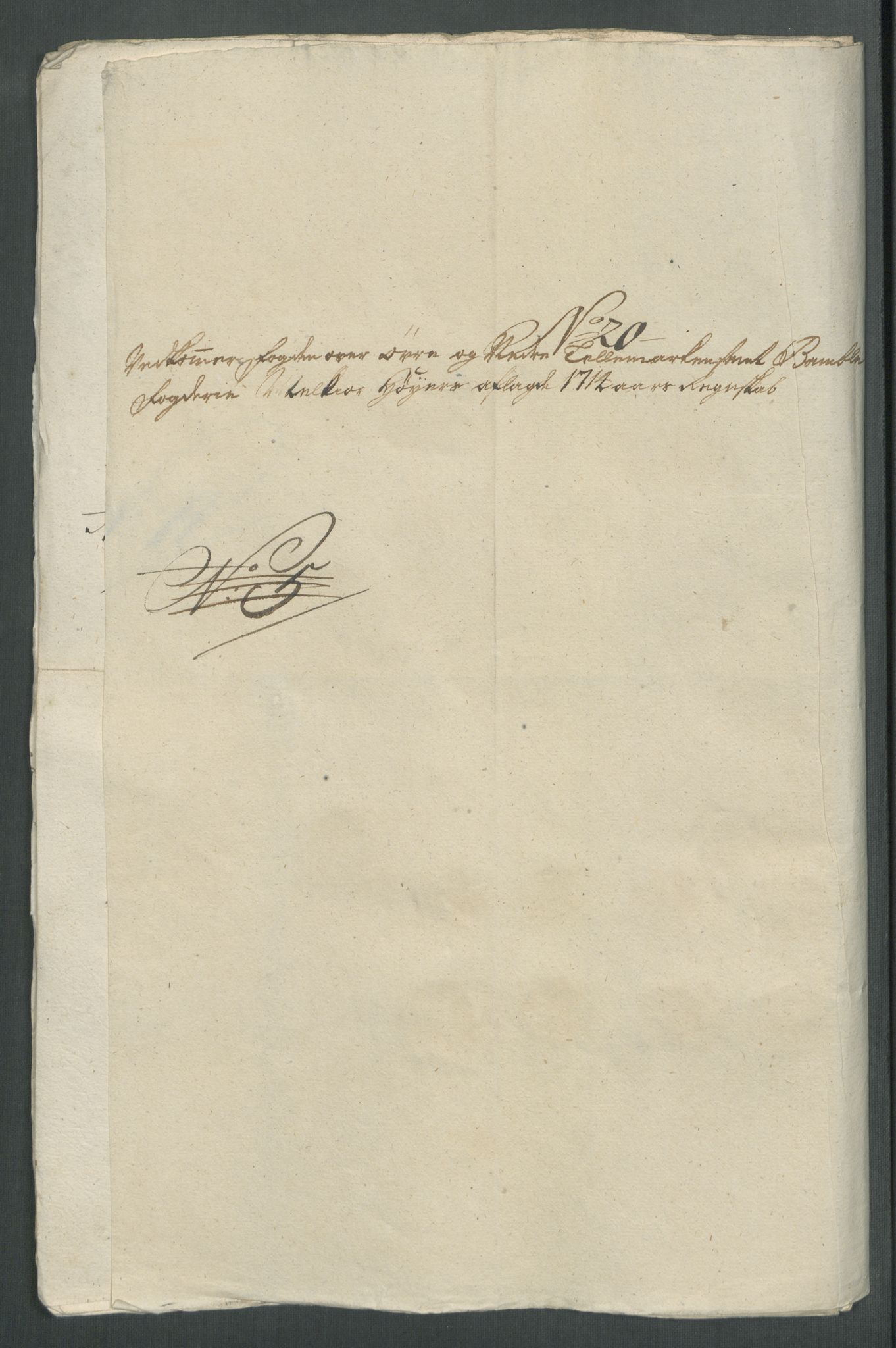 Rentekammeret inntil 1814, Reviderte regnskaper, Fogderegnskap, AV/RA-EA-4092/R36/L2126: Fogderegnskap Øvre og Nedre Telemark og Bamble, 1714, s. 266