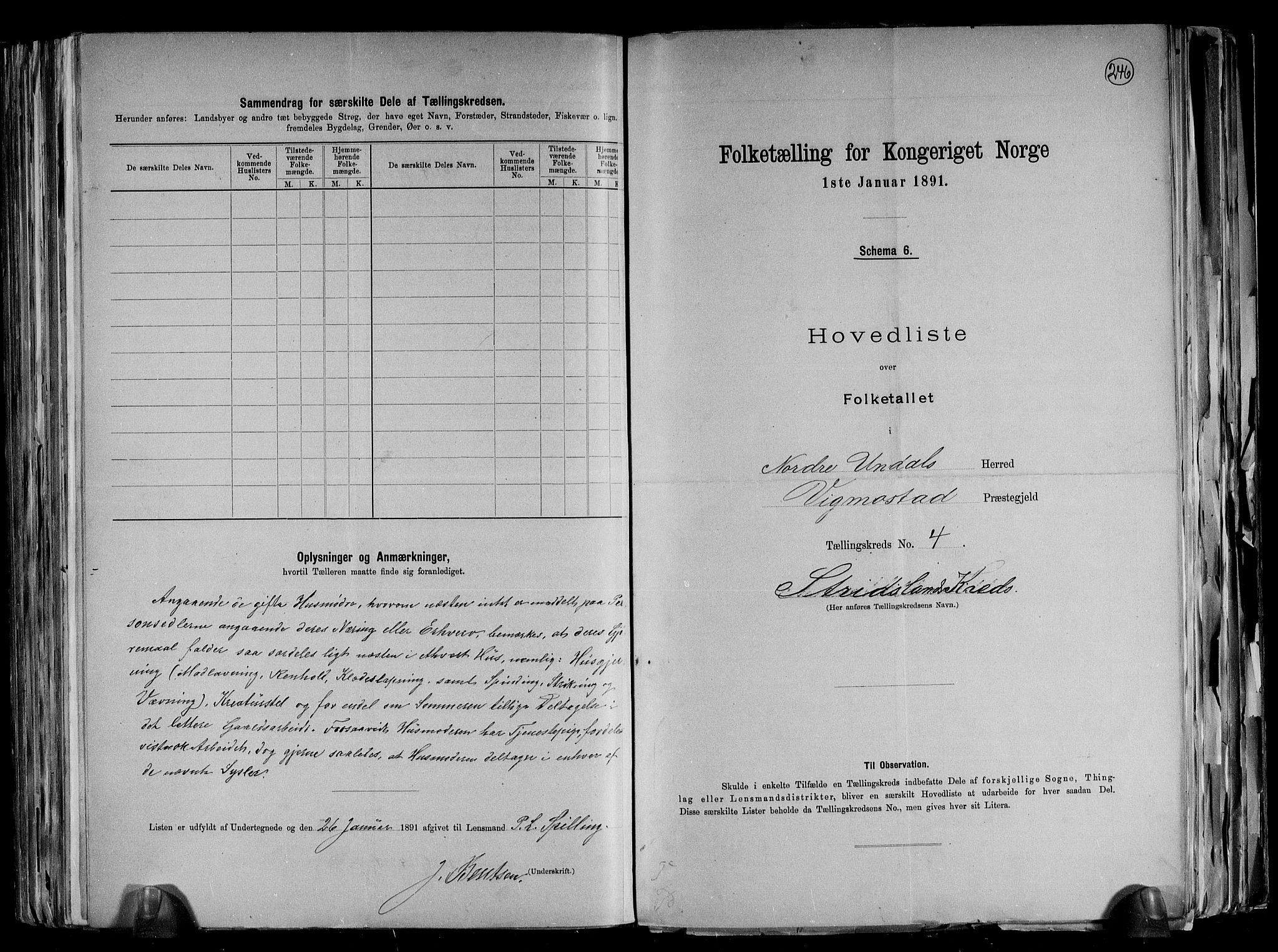 RA, Folketelling 1891 for 1028 Nord-Audnedal herred, 1891, s. 11