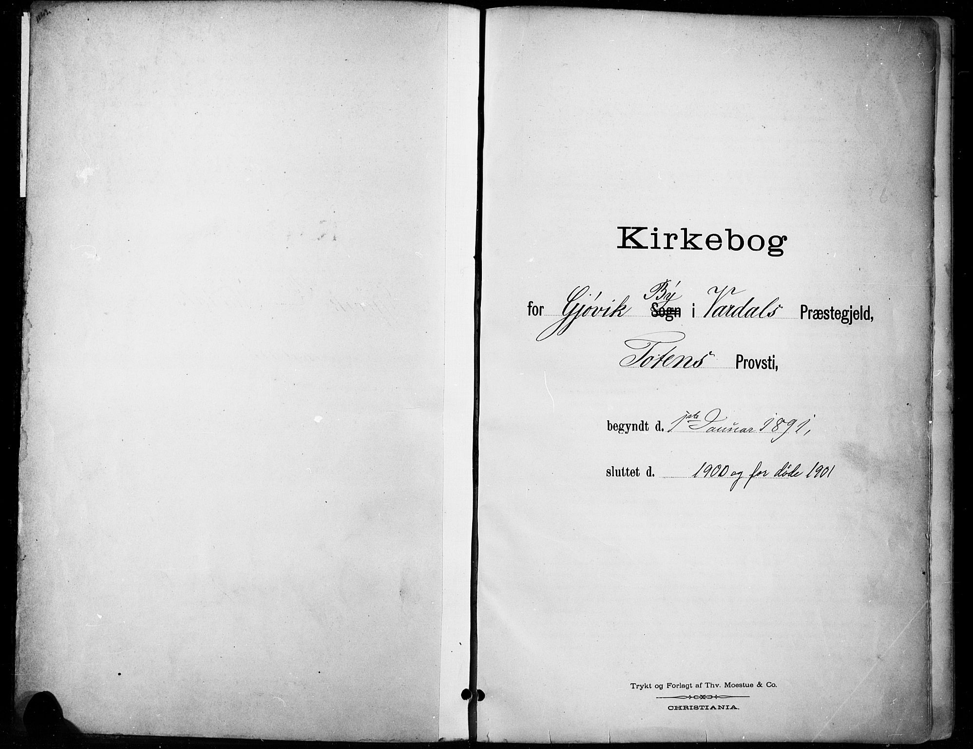 Vardal prestekontor, SAH/PREST-100/H/Ha/Haa/L0011: Ministerialbok nr. 11, 1891-1901