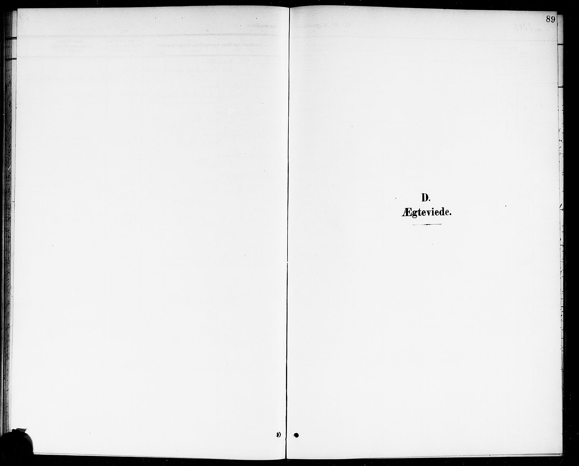 Våler prestekontor Kirkebøker, AV/SAO-A-11083/G/Ga/L0004: Klokkerbok nr. I 4, 1901-1914, s. 89