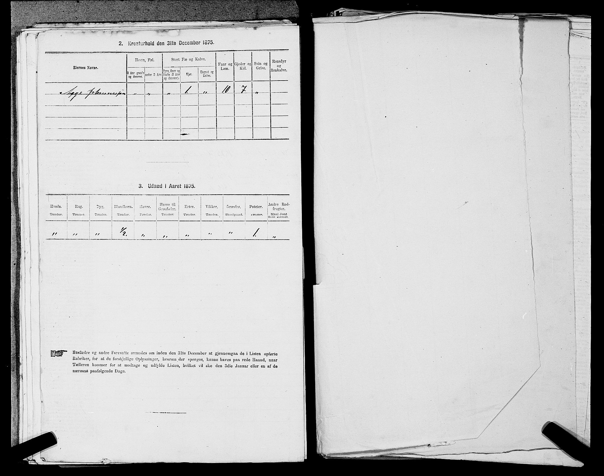 SAST, Folketelling 1875 for 1133P Hjelmeland prestegjeld, 1875, s. 426