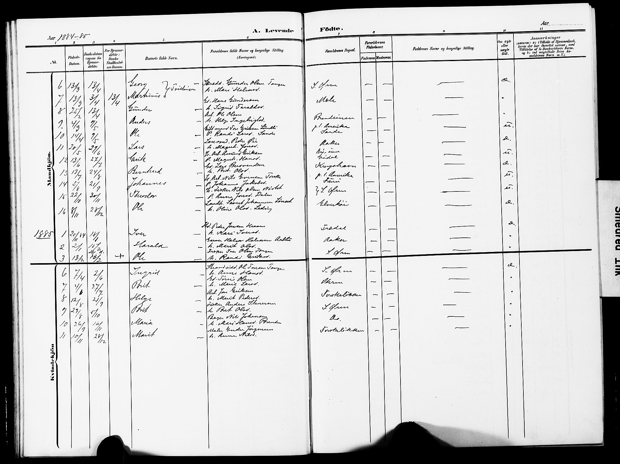 Ministerialprotokoller, klokkerbøker og fødselsregistre - Møre og Romsdal, SAT/A-1454/590/L1017: Klokkerbok nr. 590C02, 1869-1931