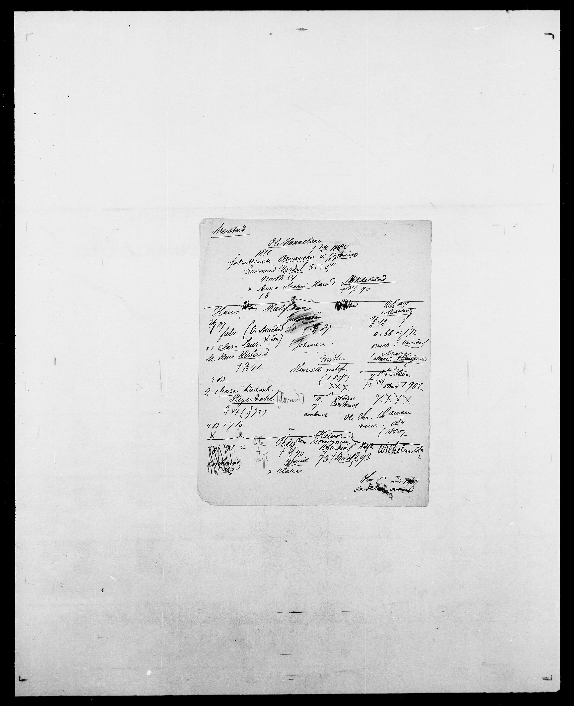 Delgobe, Charles Antoine - samling, AV/SAO-PAO-0038/D/Da/L0027: Morath - v. Møsting, s. 278