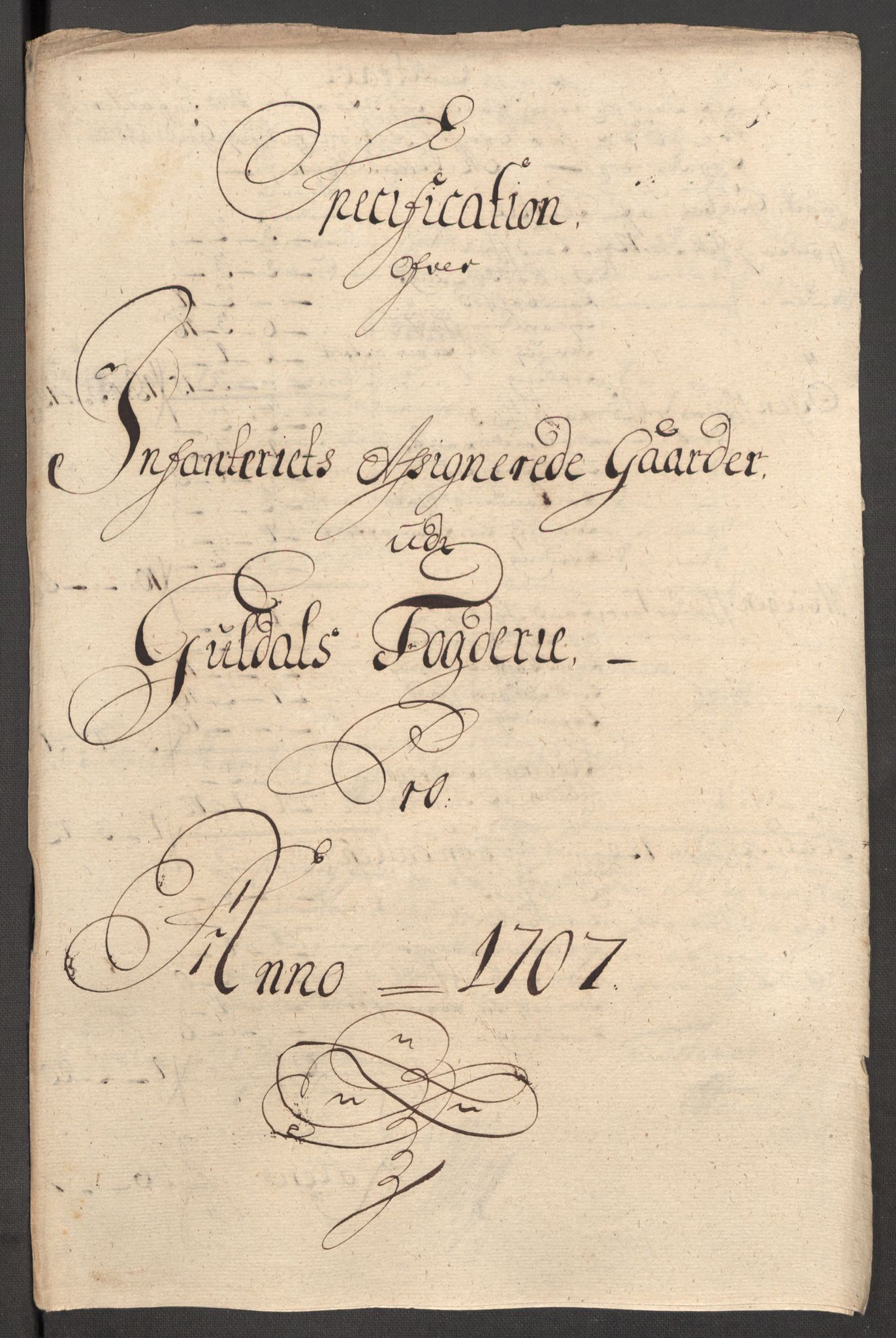 Rentekammeret inntil 1814, Reviderte regnskaper, Fogderegnskap, RA/EA-4092/R60/L3957: Fogderegnskap Orkdal og Gauldal, 1707, s. 358