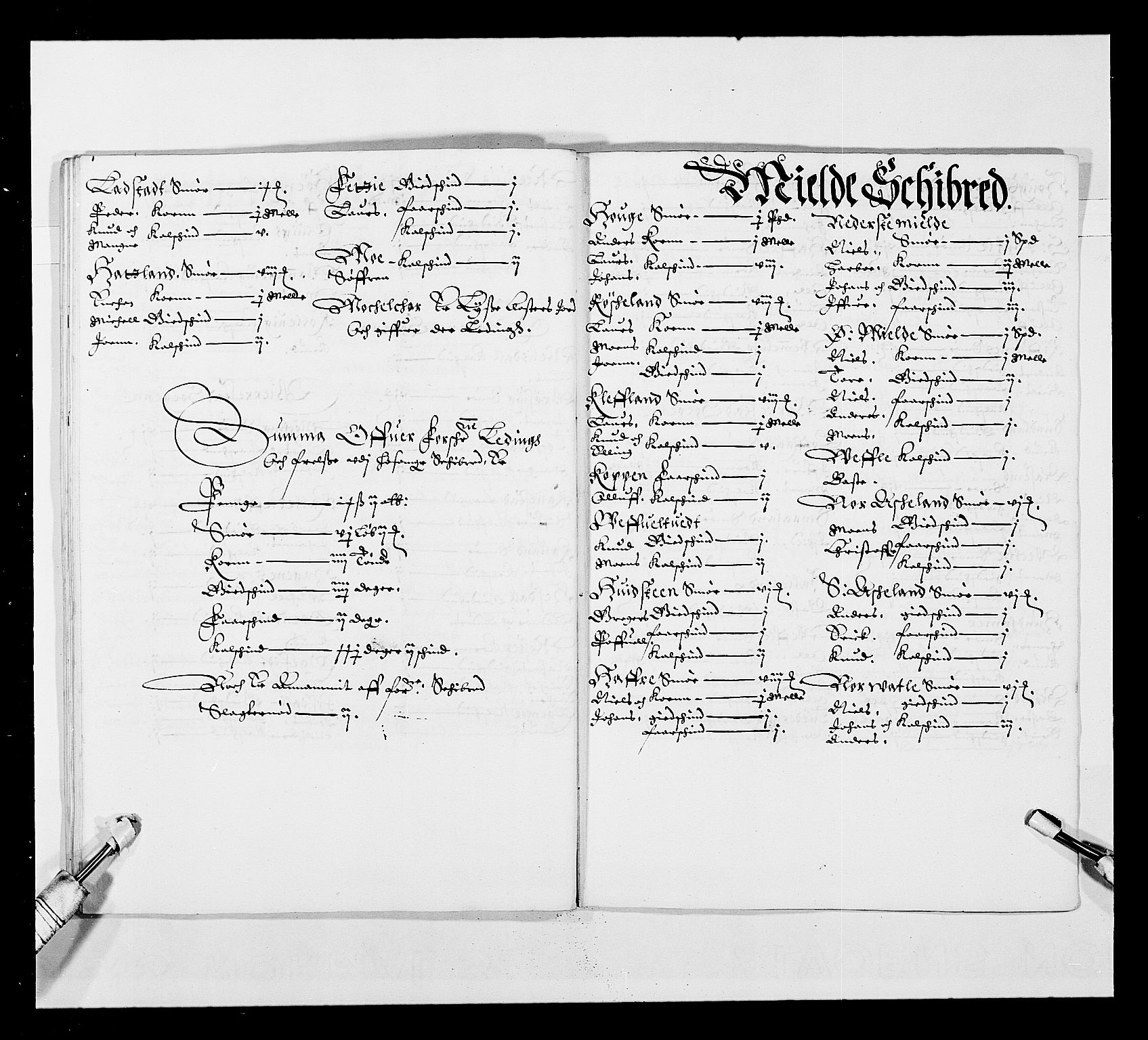 Stattholderembetet 1572-1771, RA/EA-2870/Ek/L0024/0002: Jordebøker 1633-1658: / Jordebøker for Bergenhus len, 1644-1645, s. 32