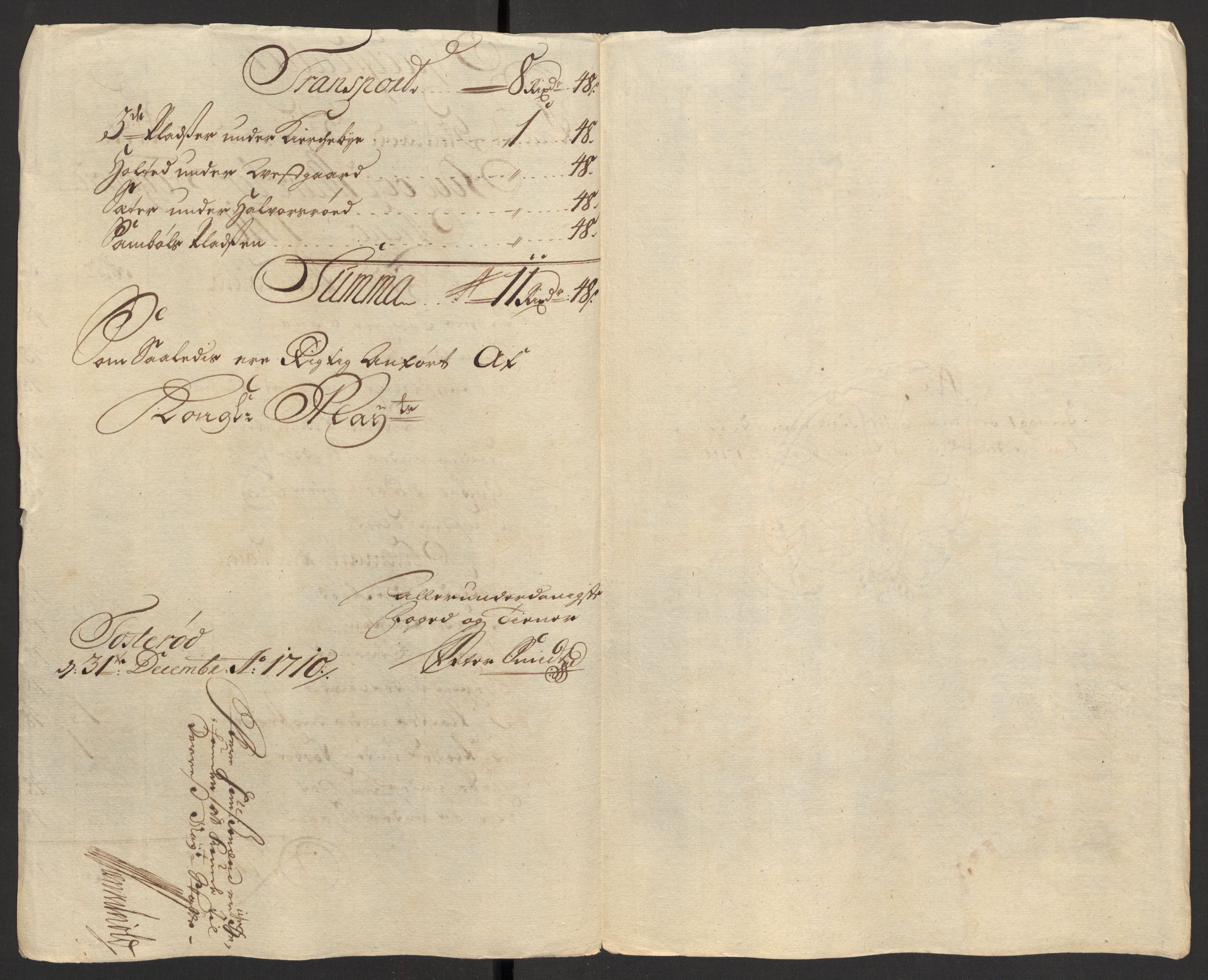 Rentekammeret inntil 1814, Reviderte regnskaper, Fogderegnskap, RA/EA-4092/R01/L0019: Fogderegnskap Idd og Marker, 1710, s. 76