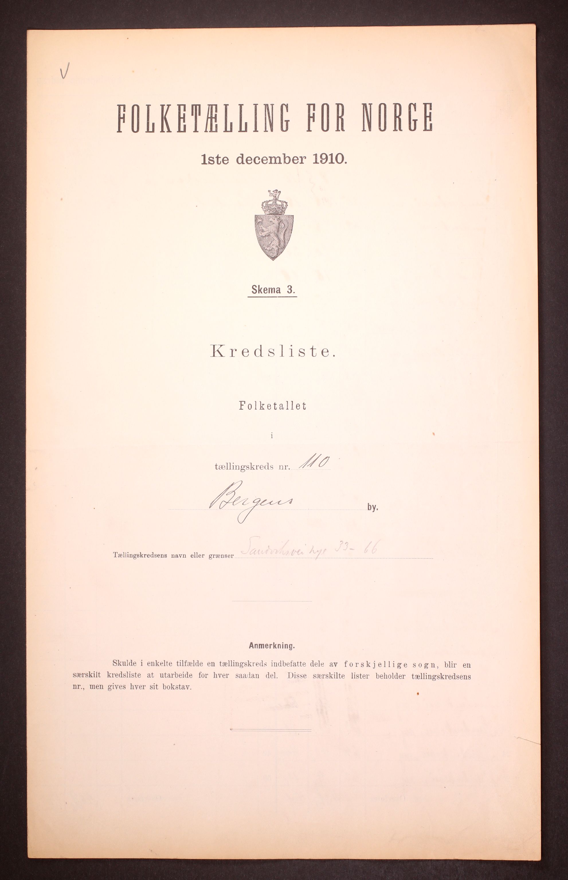 RA, Folketelling 1910 for 1301 Bergen kjøpstad, 1910, s. 335