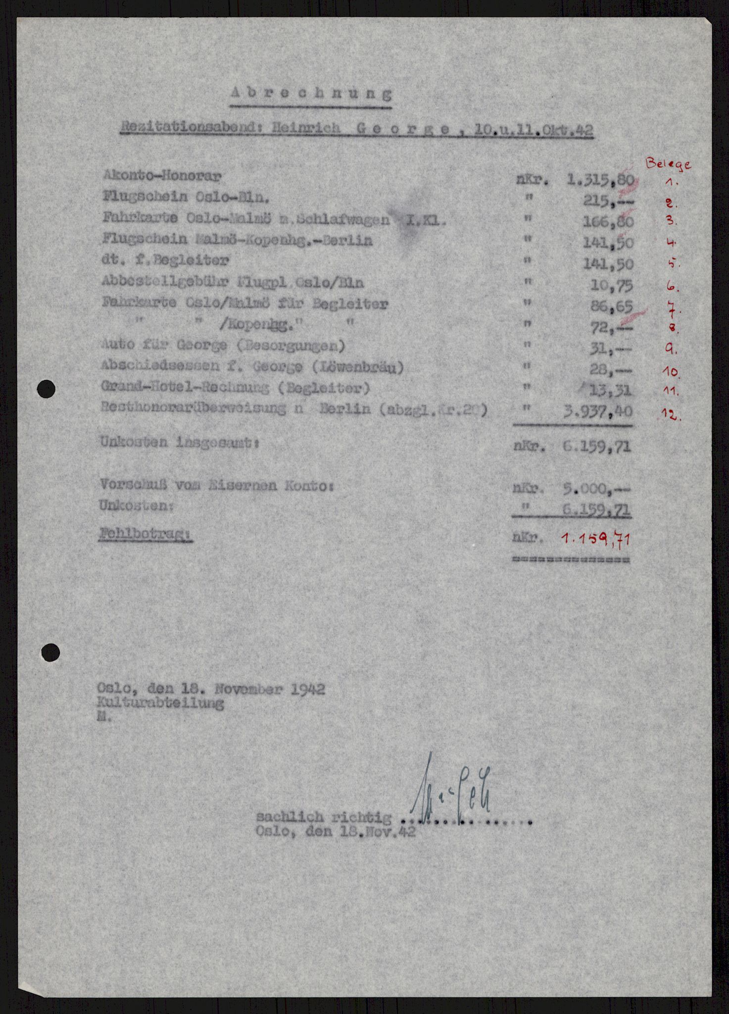 Tyske arkiver, Reichskommissariat, AV/RA-RAFA-2174/E/Ei/L0002/0003: Dokumentsamling / Heinrich George , 1942, s. 653