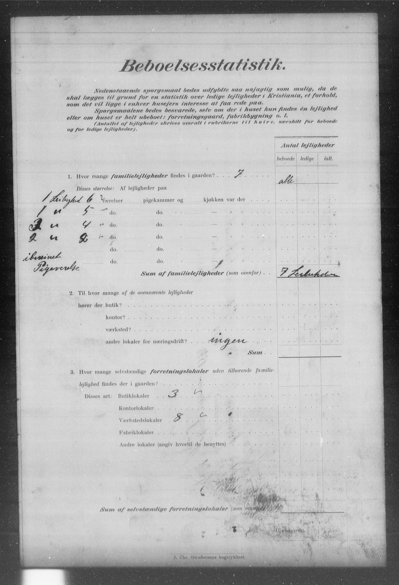 OBA, Kommunal folketelling 31.12.1903 for Kristiania kjøpstad, 1903, s. 15462