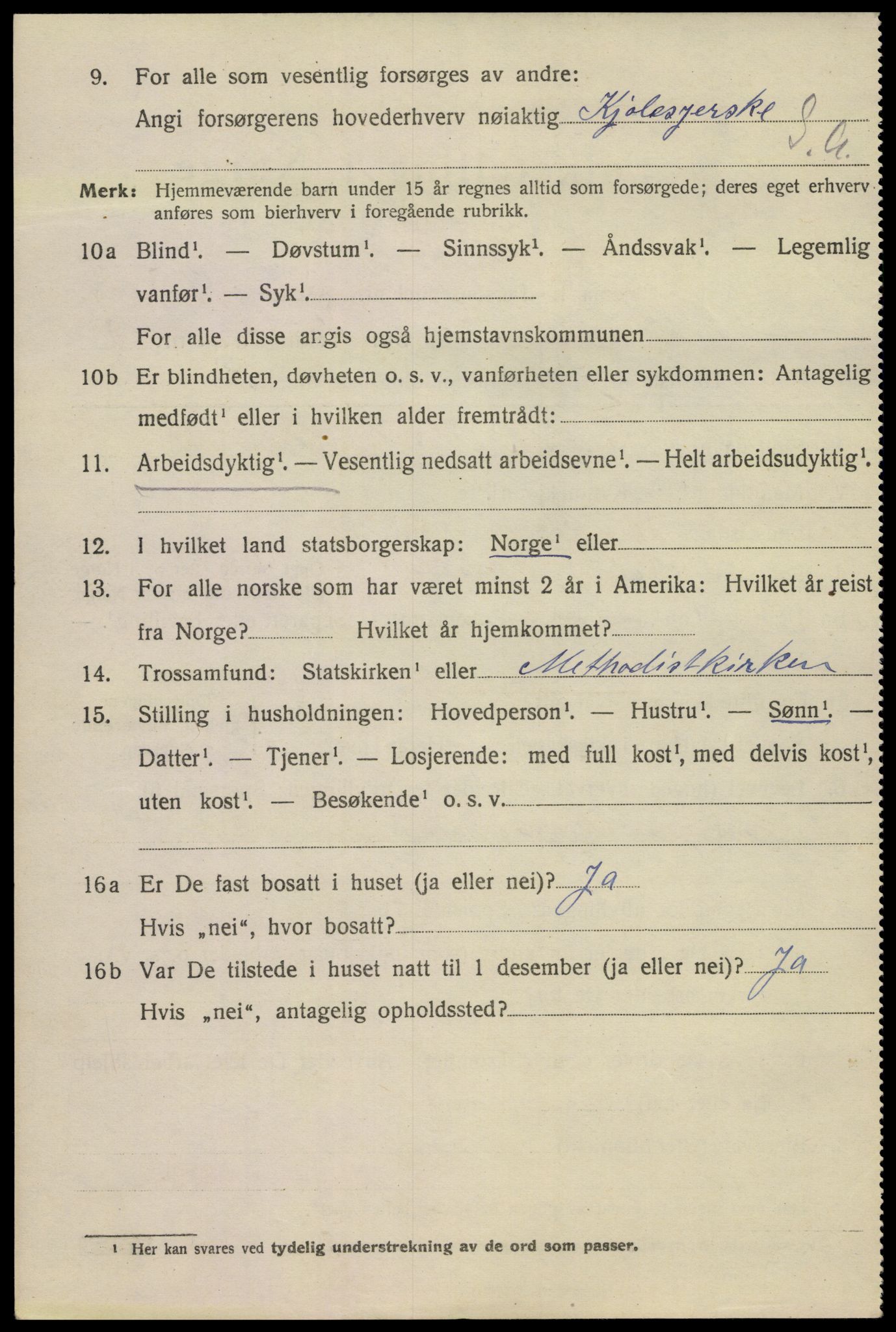 SAKO, Folketelling 1920 for 0801 Kragerø kjøpstad, 1920, s. 7290