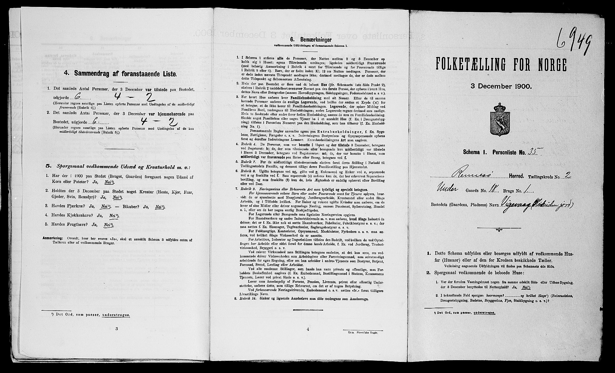SAST, Folketelling 1900 for 1142 Rennesøy herred, 1900, s. 23