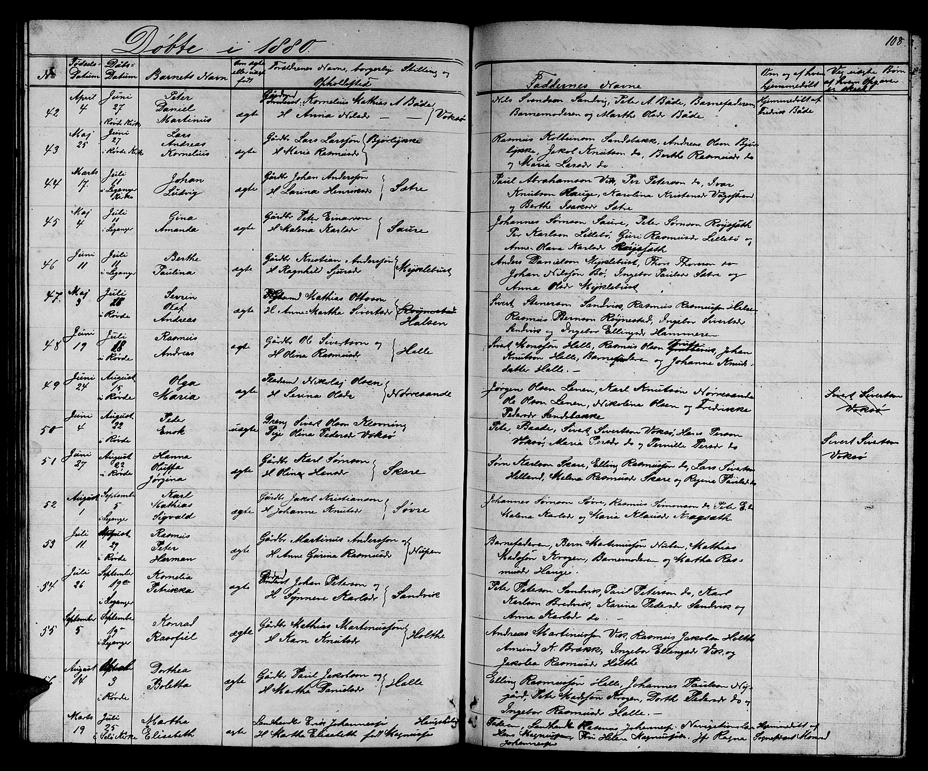 Ministerialprotokoller, klokkerbøker og fødselsregistre - Møre og Romsdal, AV/SAT-A-1454/503/L0047: Klokkerbok nr. 503C02, 1854-1884, s. 108