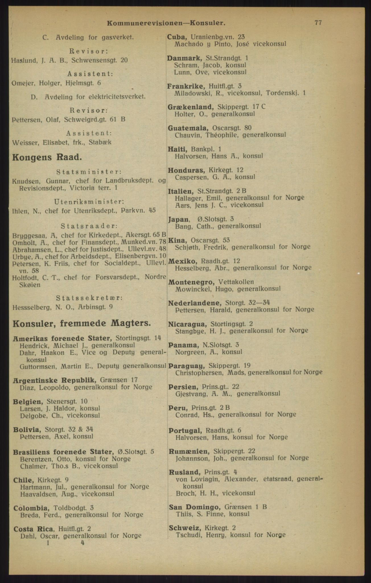 Kristiania/Oslo adressebok, PUBL/-, 1915, s. 77