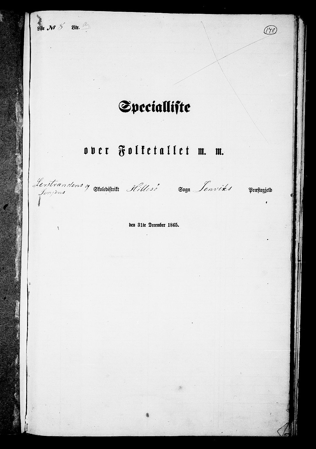 RA, Folketelling 1865 for 1931P Lenvik prestegjeld, 1865, s. 154