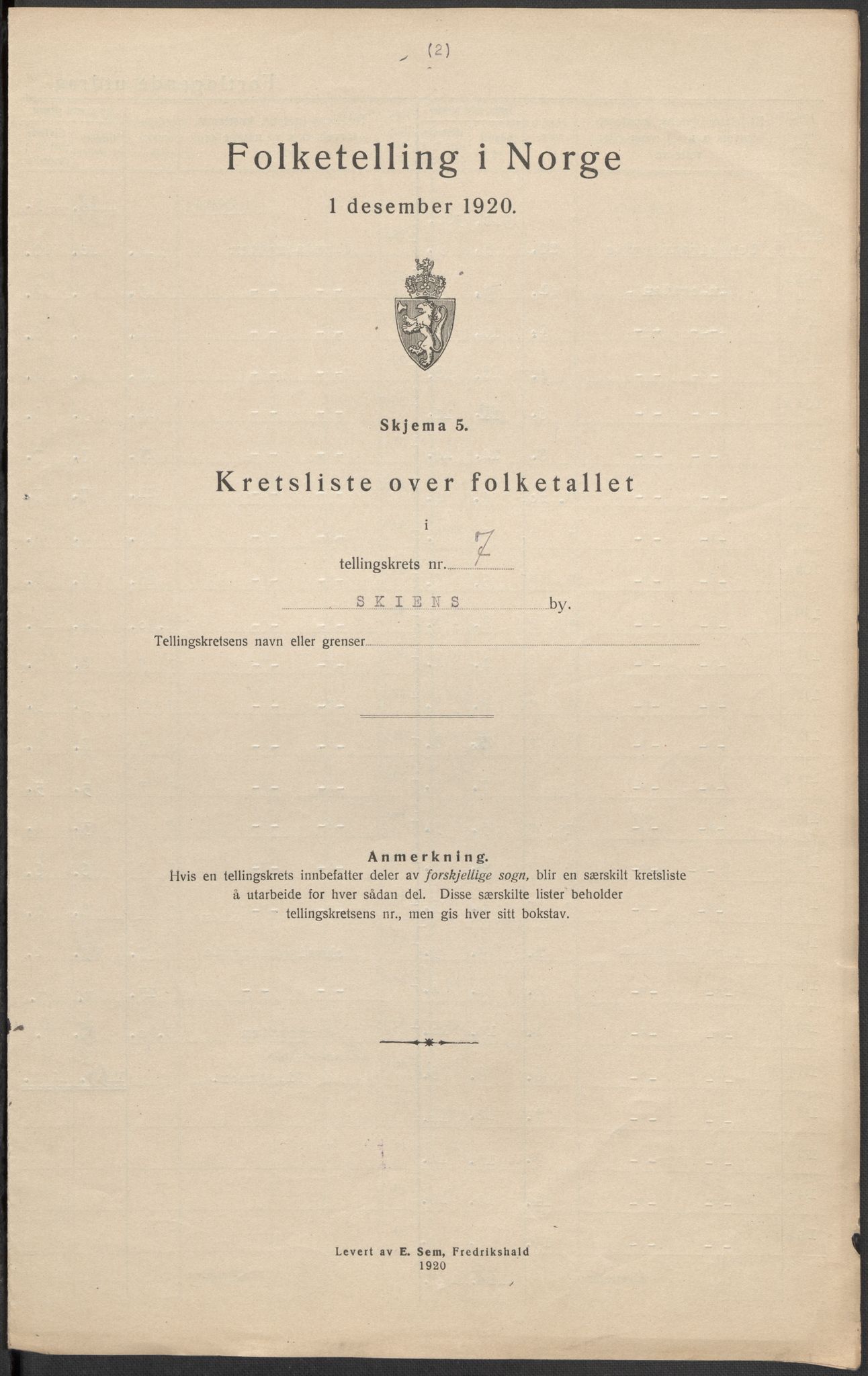 SAKO, Folketelling 1920 for 0806 Skien kjøpstad, 1920, s. 38