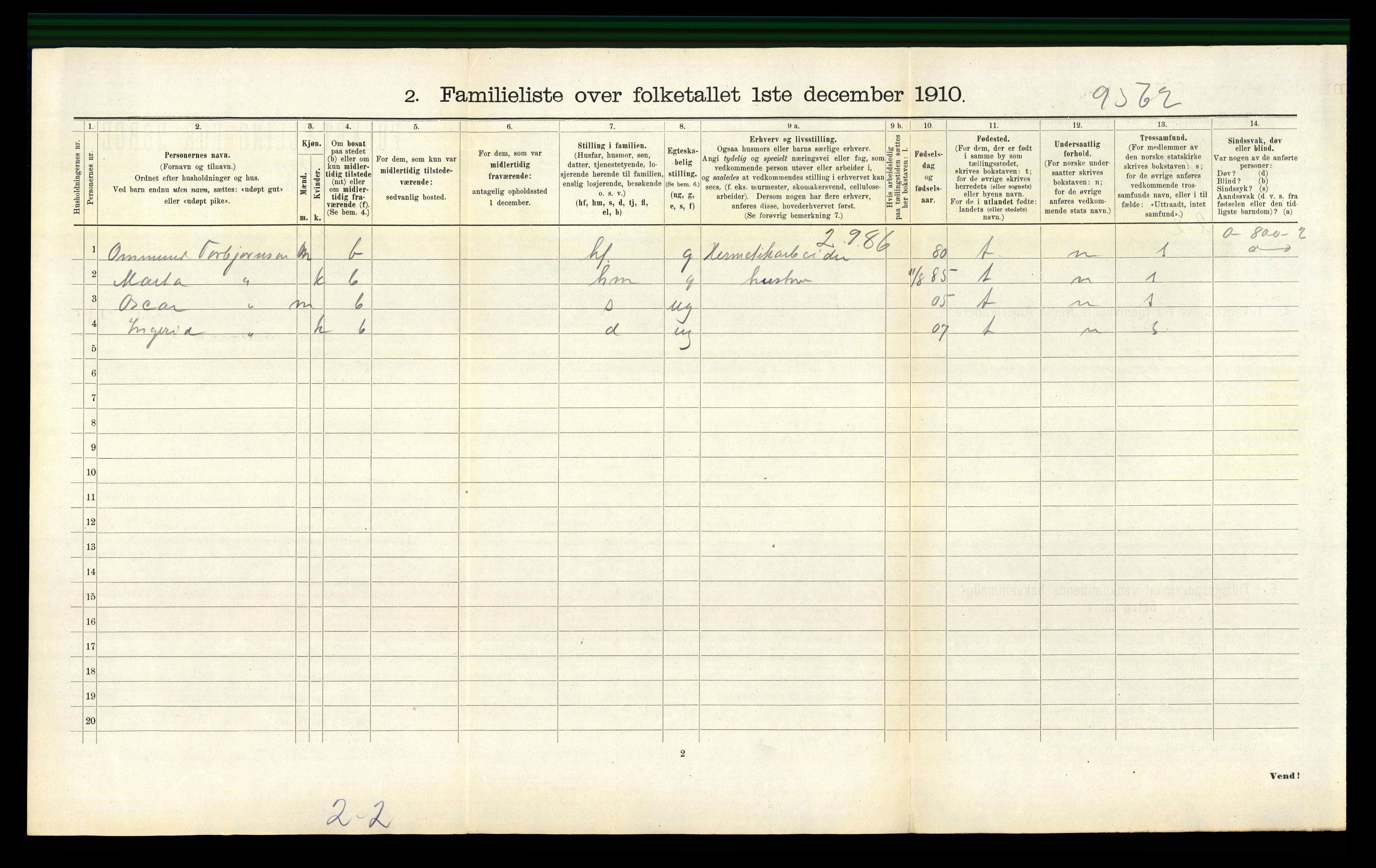 RA, Folketelling 1910 for 1106 Haugesund kjøpstad, 1910, s. 4001