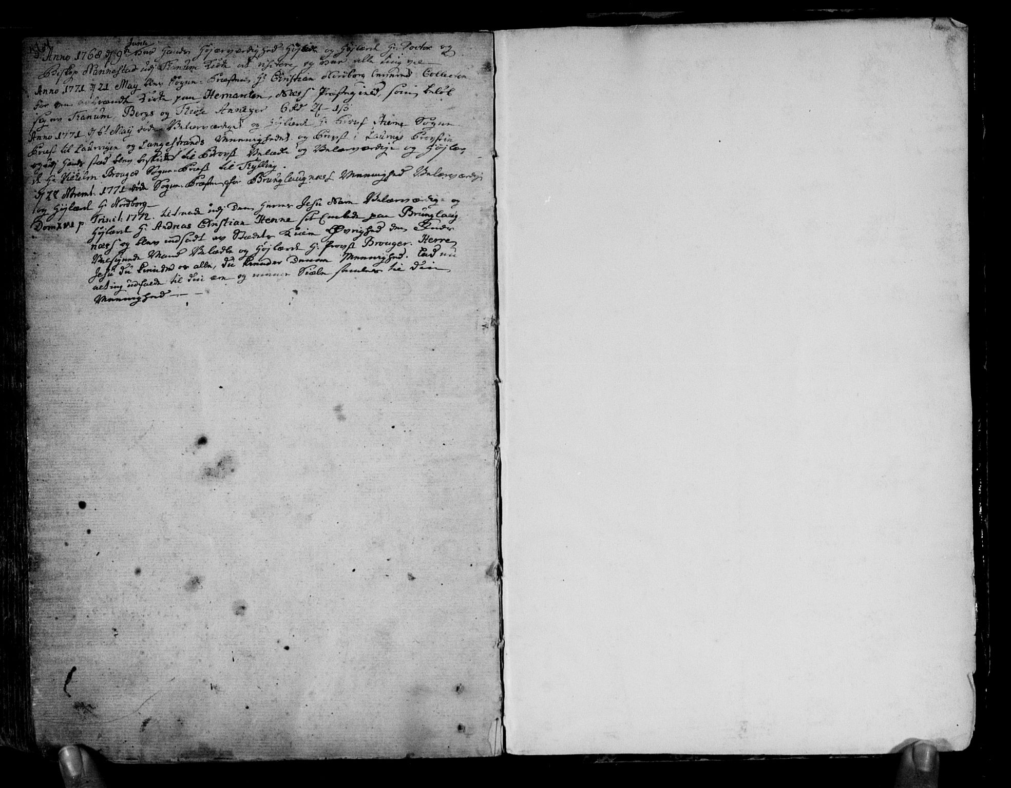 Brunlanes kirkebøker, SAKO/A-342/F/Fa/L0001: Ministerialbok nr. I 1, 1766-1801