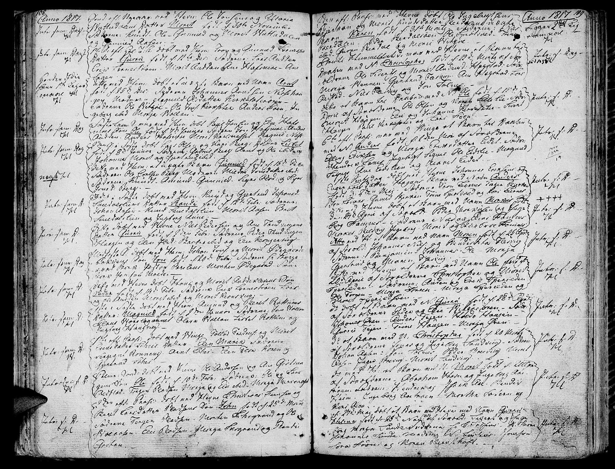 Ministerialprotokoller, klokkerbøker og fødselsregistre - Sør-Trøndelag, AV/SAT-A-1456/630/L0490: Ministerialbok nr. 630A03, 1795-1818, s. 108-109
